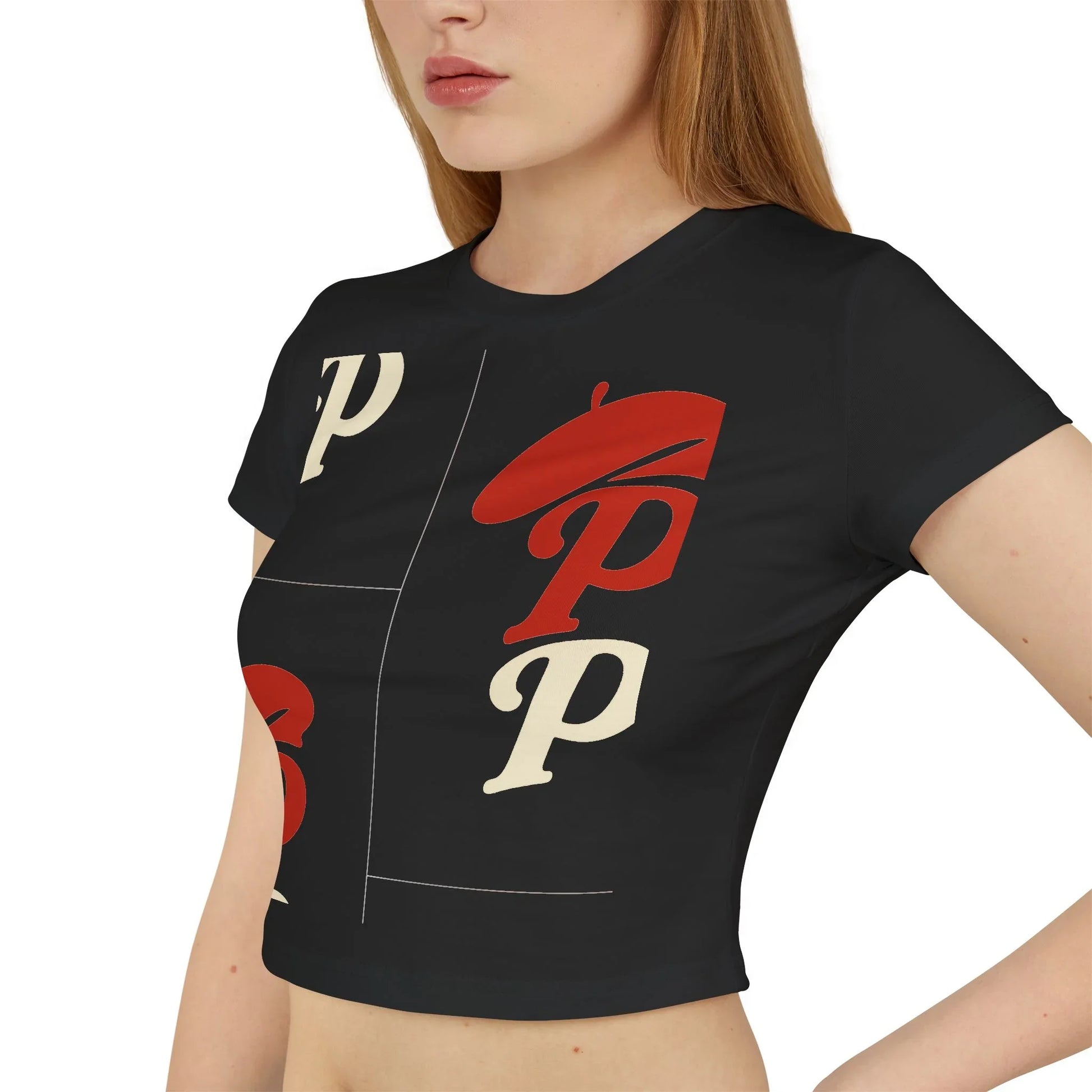 Cute Baby Tee With Beret Design| Pooch Poodle
