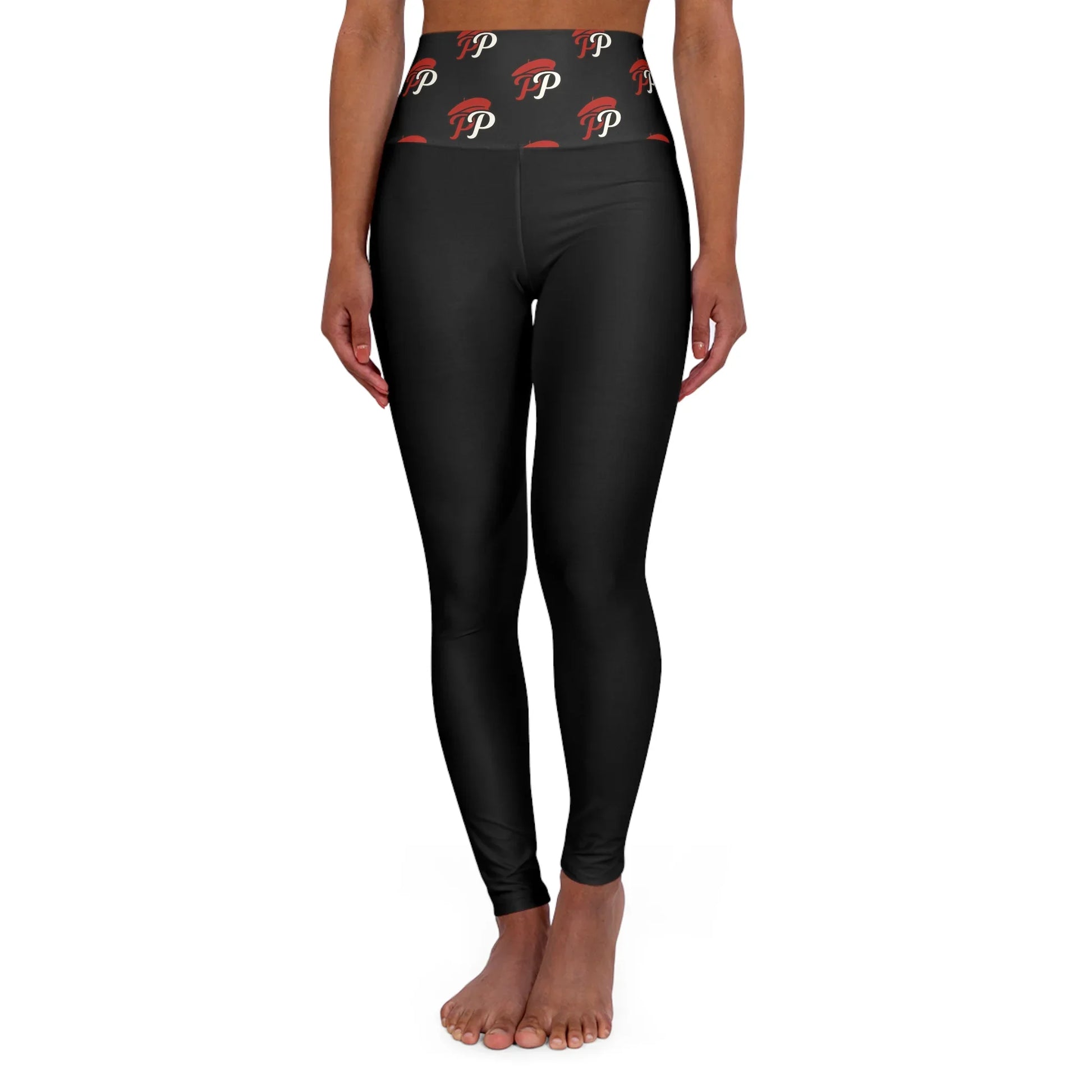 Cute High Waisted Yoga Leggings | Pooch Poodle