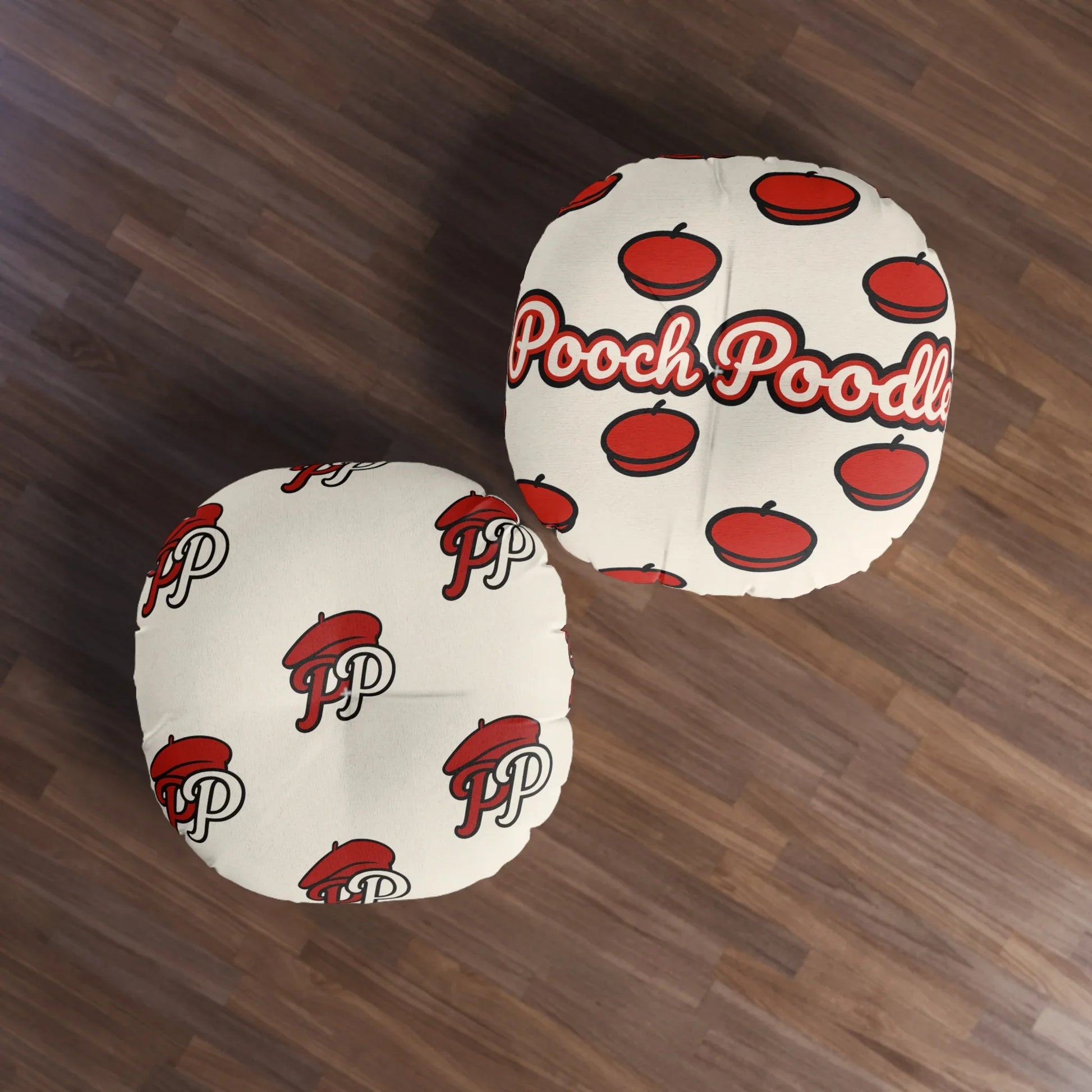 Round Floor Pillow | Pooch Poodle