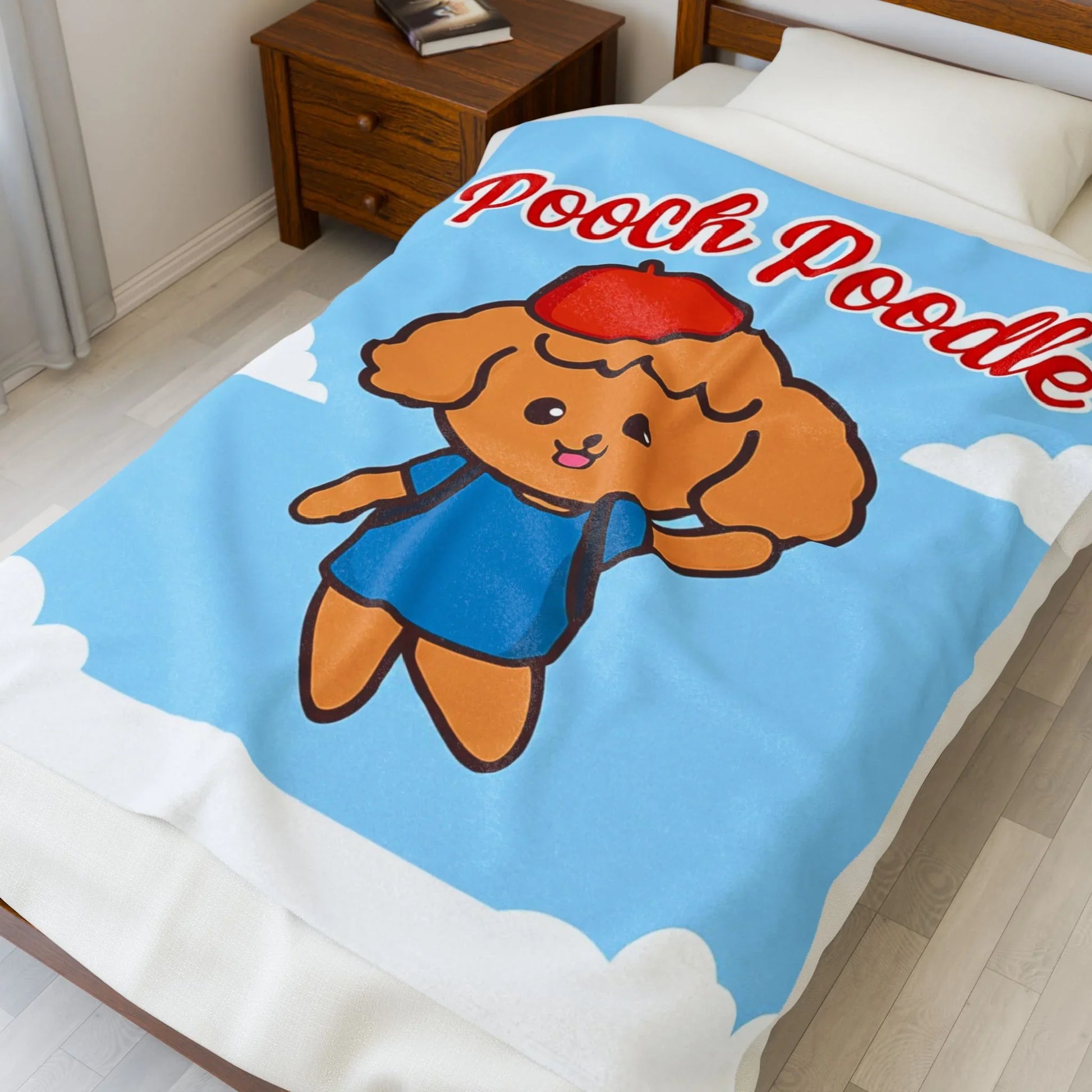 Velveteen Plush Blanket | Pooch Poodle