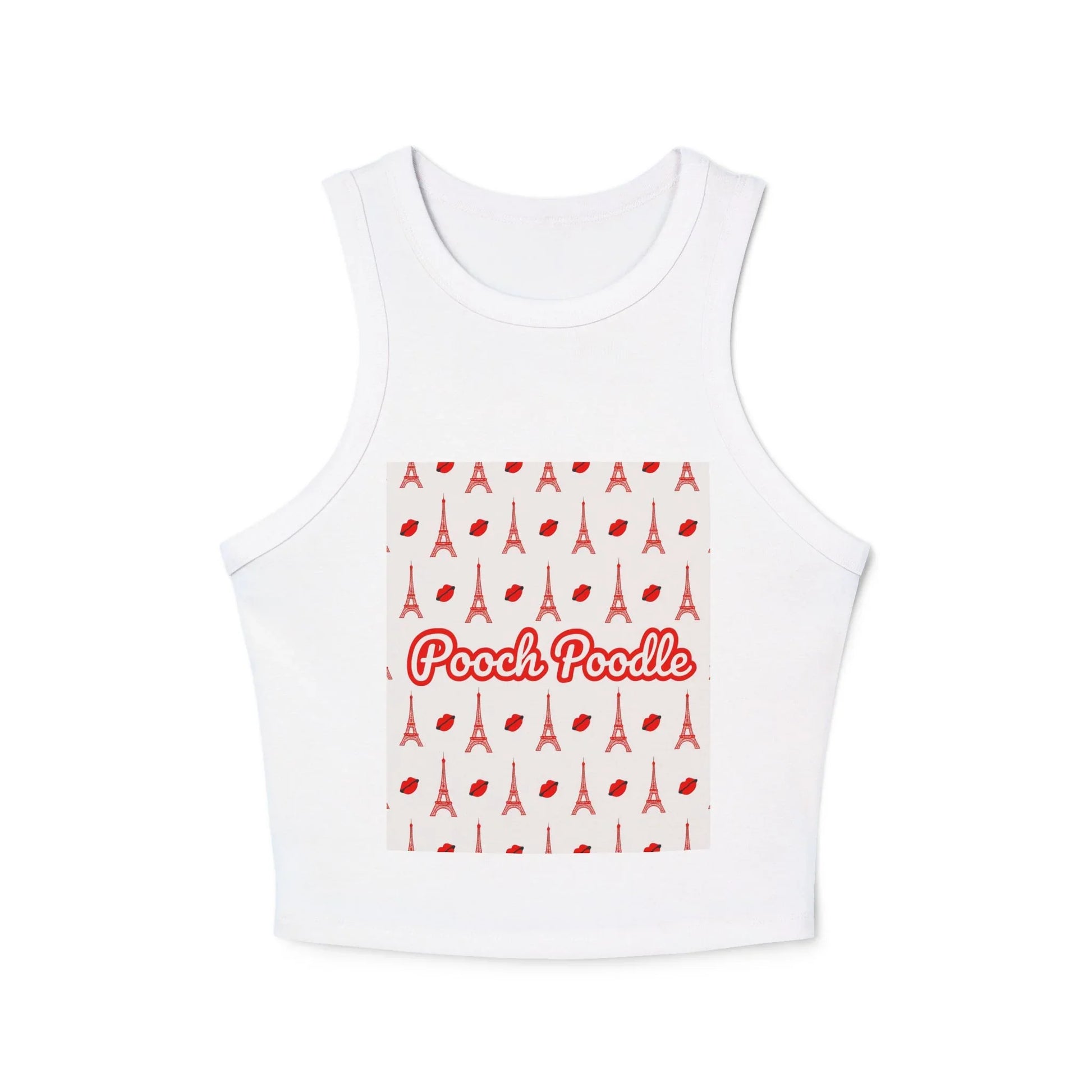 Pooch Poodle Micro Rib Racer Tank Top | Pooch Poodle