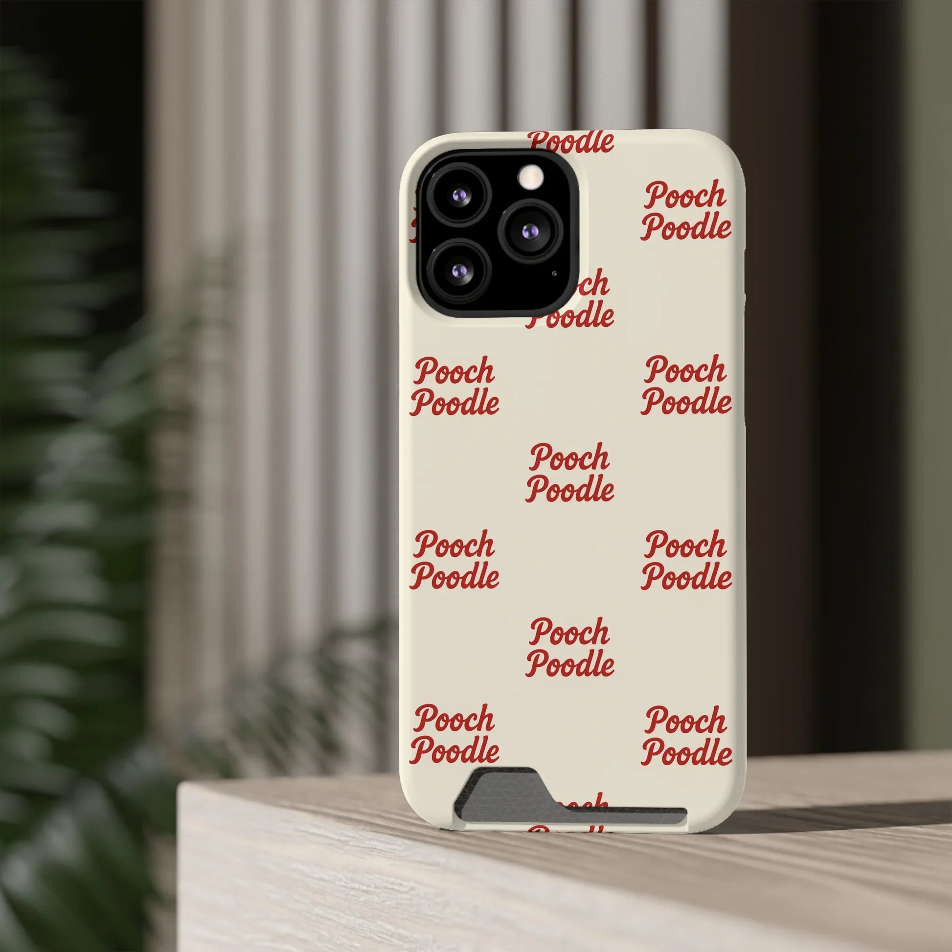 Cute Protective Phone Card Holder Case | Pooch Poodle