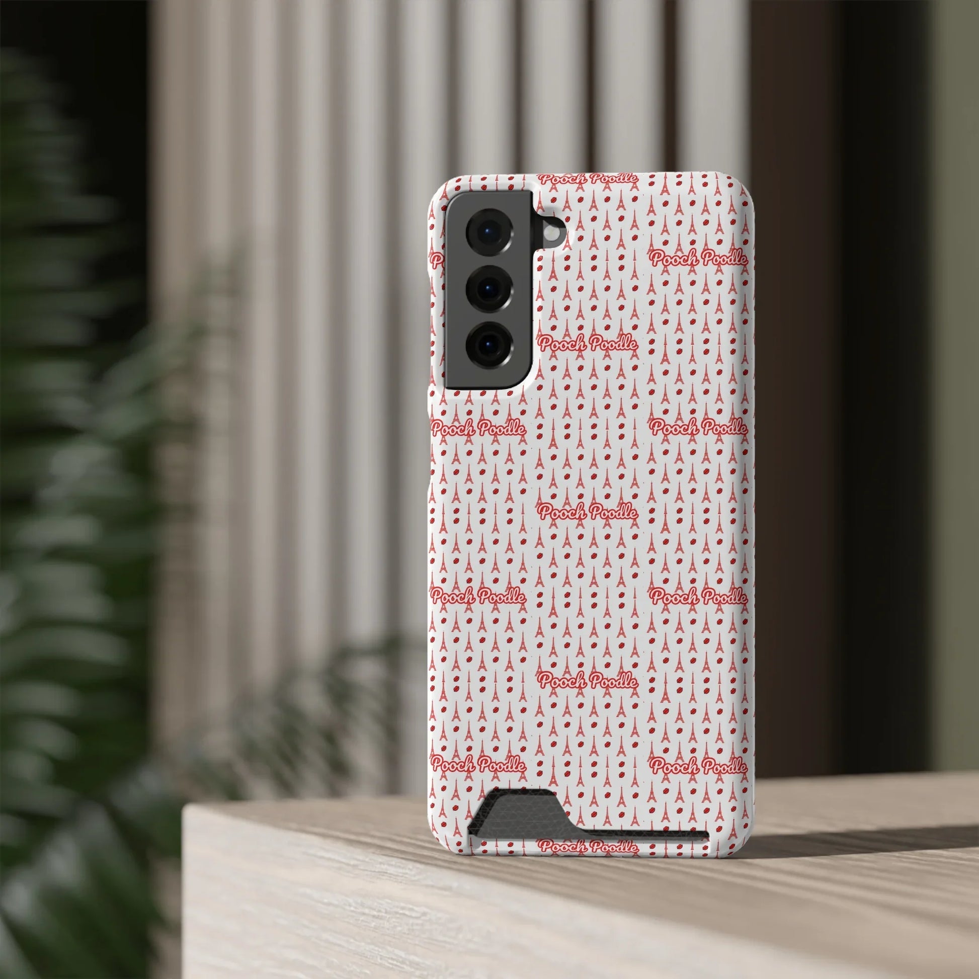 Cute Protective Phone Card Holder Case | Pooch Poodle