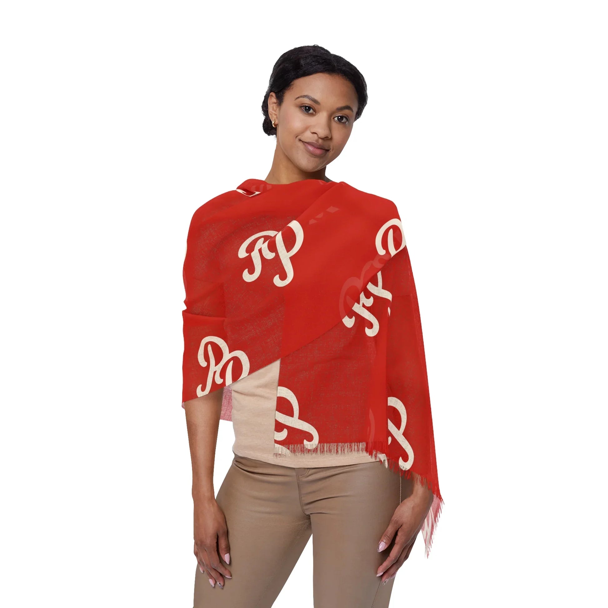 Cute Monogram Lightweight Scarf | Pooch Poodle
