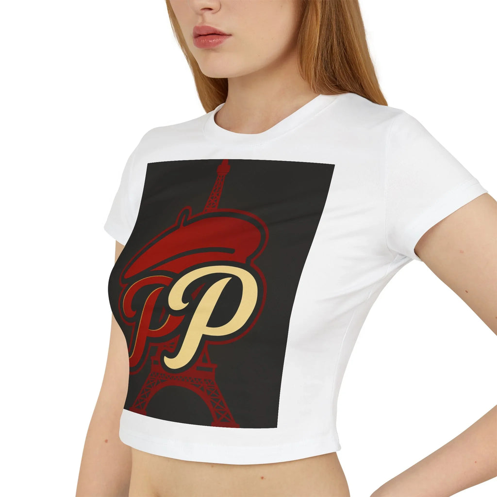 Cute Parisian Inspired Women's Baby Tee,