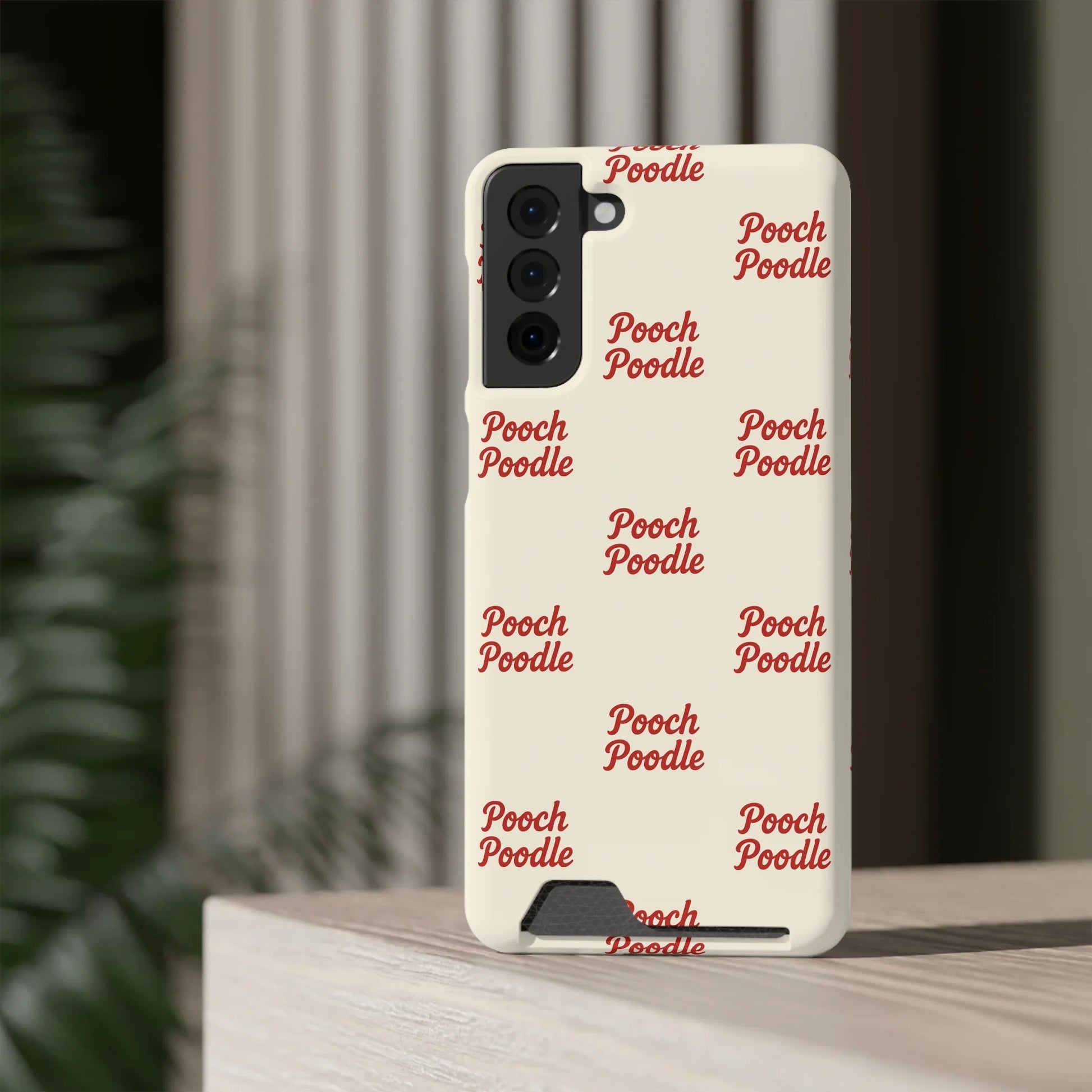 Cute Protective Phone Card Holder Case | Pooch Poodle