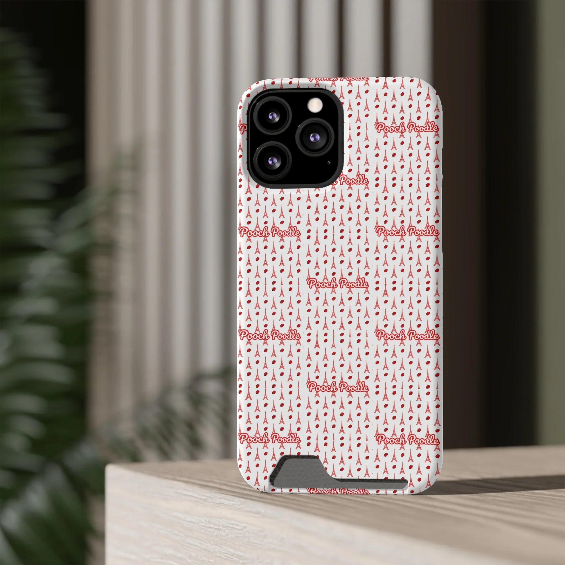 Cute Protective Phone Card Holder Case | Pooch Poodle
