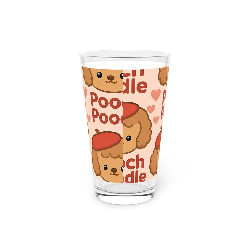 Pint Glass 16oz | Pooch Poodle
