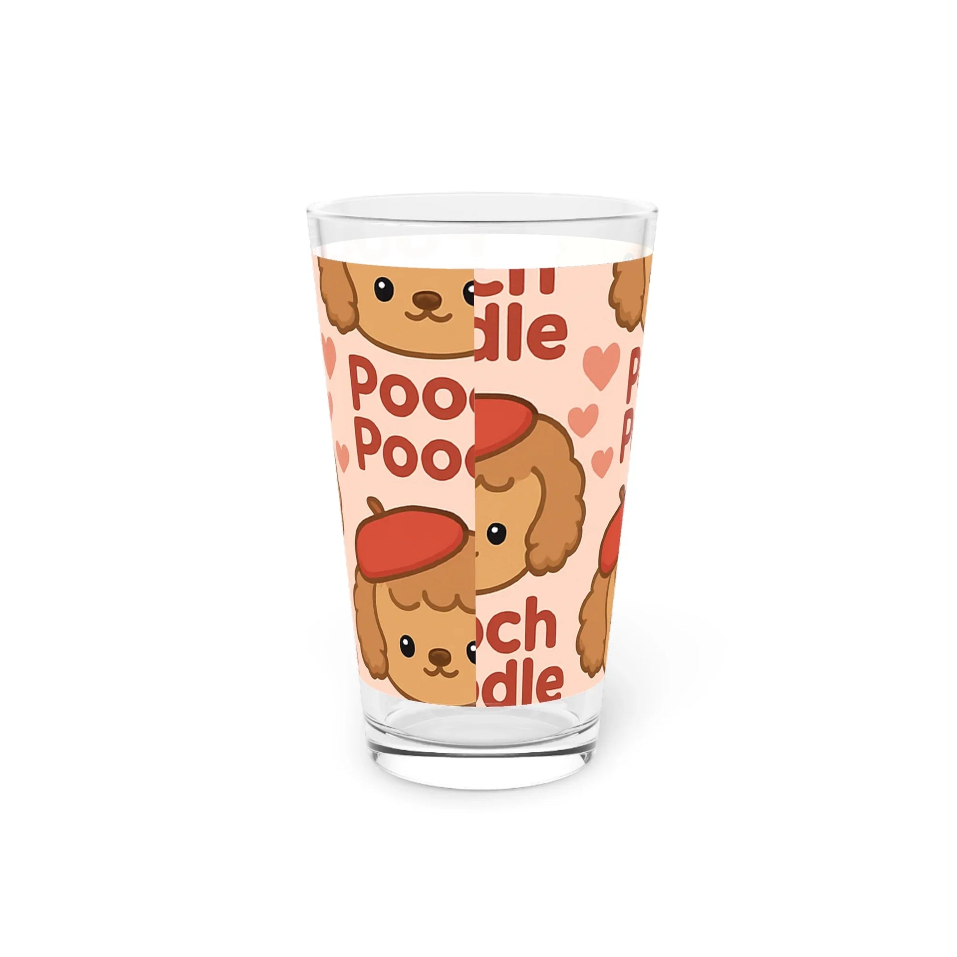 Pint Glass 16oz | Pooch Poodle