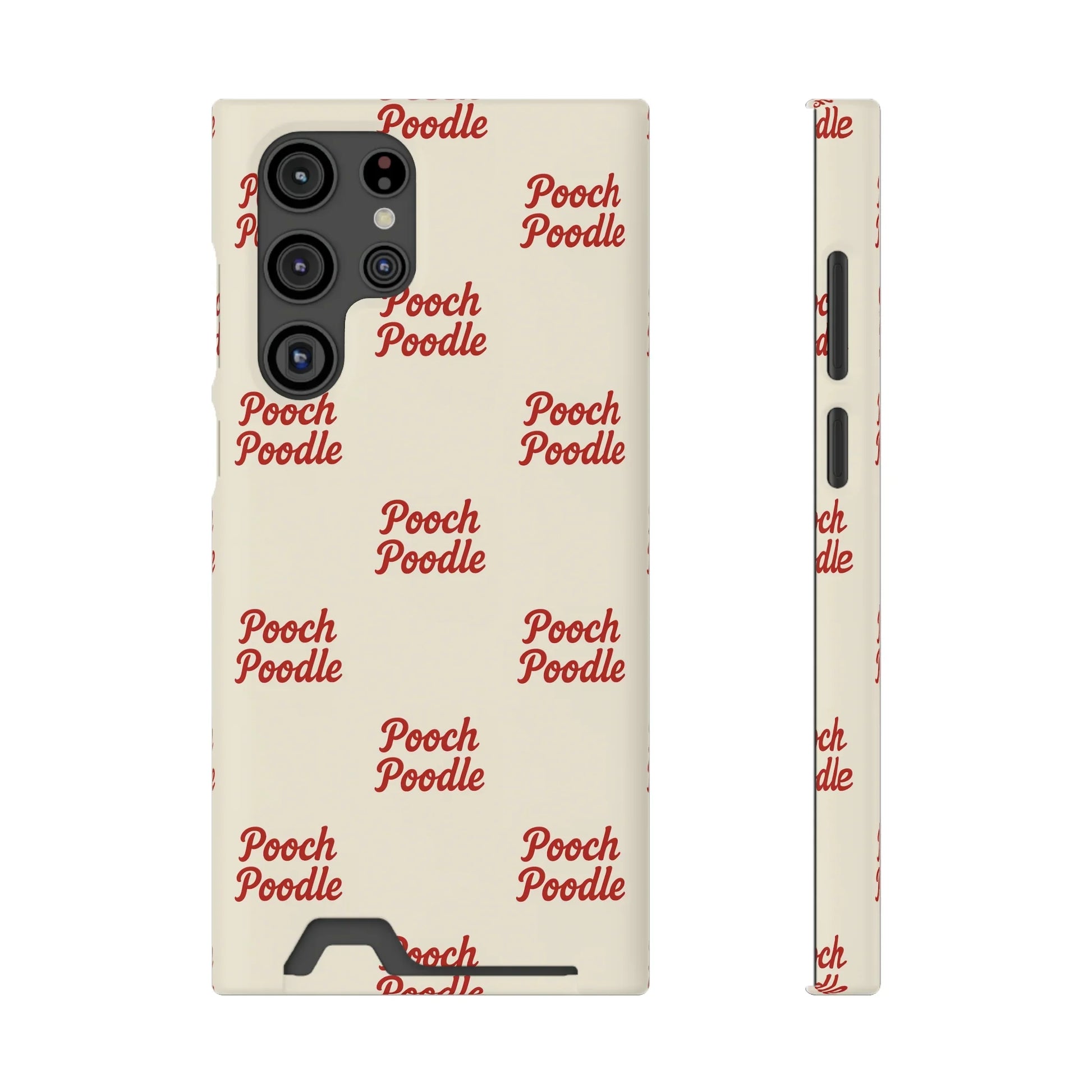 Cute Protective Phone Card Holder Case | Pooch Poodle