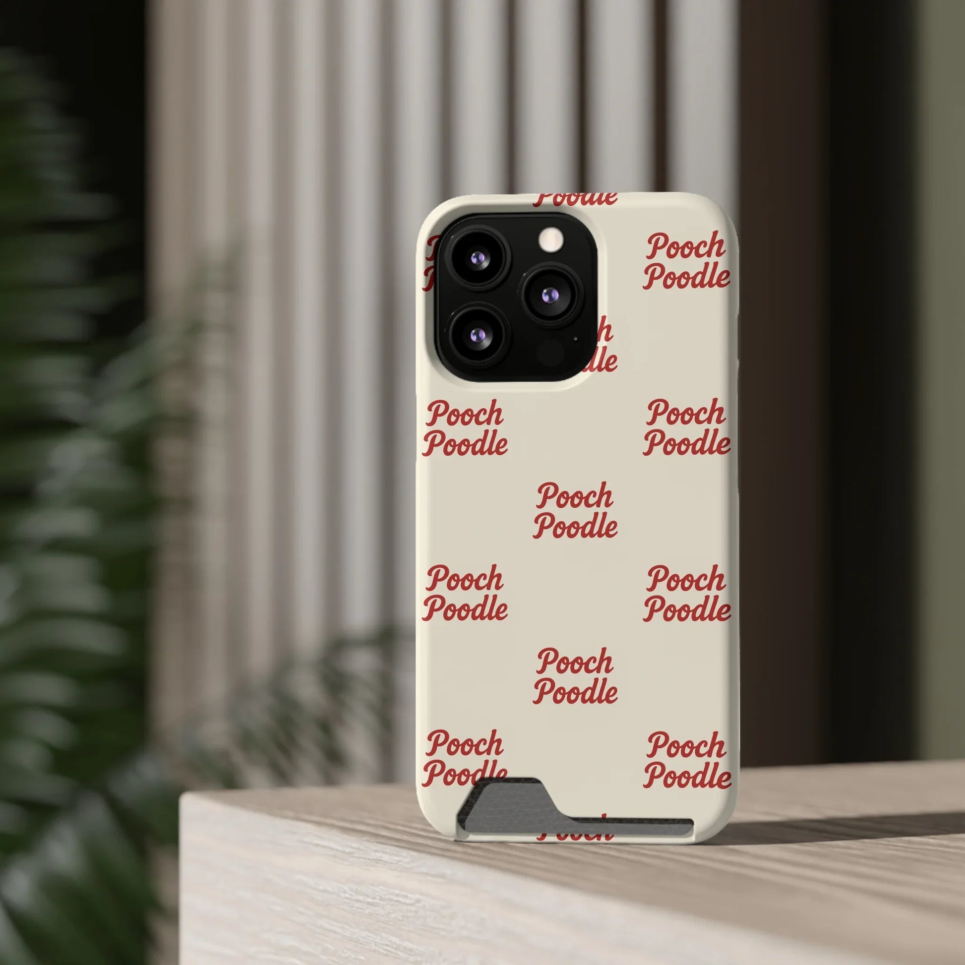 Cute Protective Phone Card Holder Case | Pooch Poodle