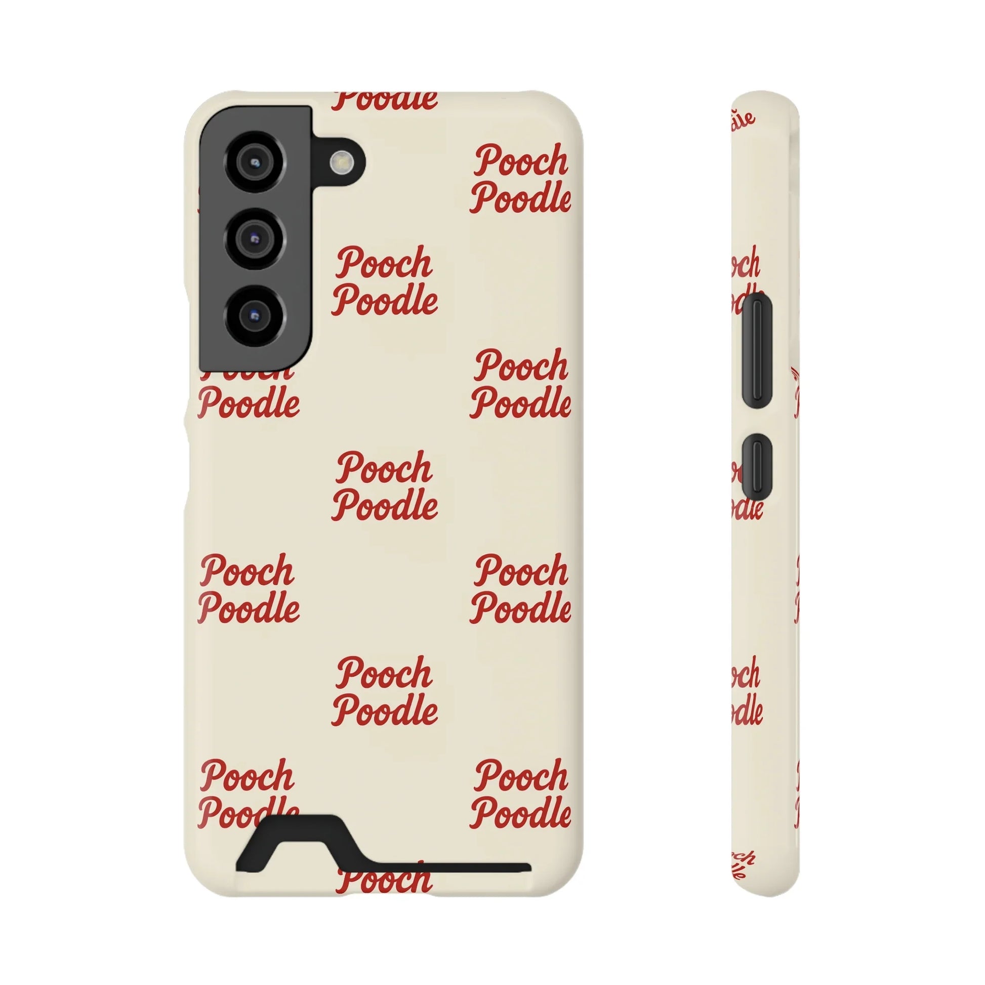Cute Protective Phone Card Holder Case | Pooch Poodle