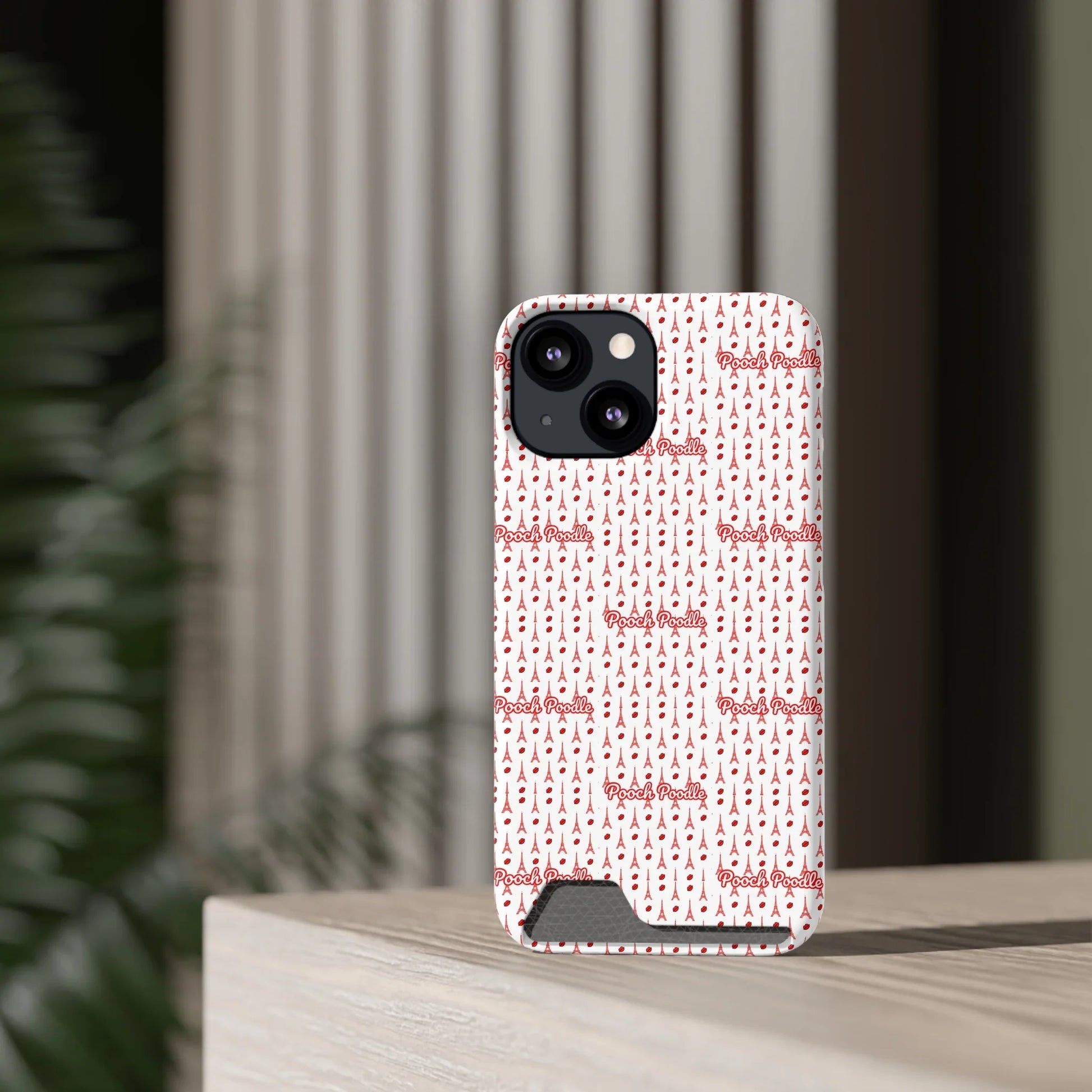 Cute Protective Phone Card Holder Case | Pooch Poodle