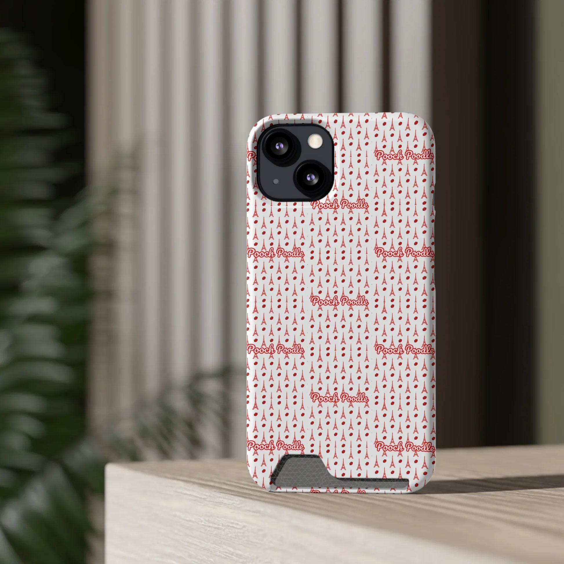 Cute Protective Phone Card Holder Case | Pooch Poodle