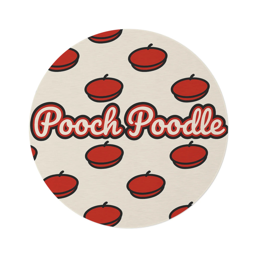 Pooch Poodle Round Rug | Pooch Poodle