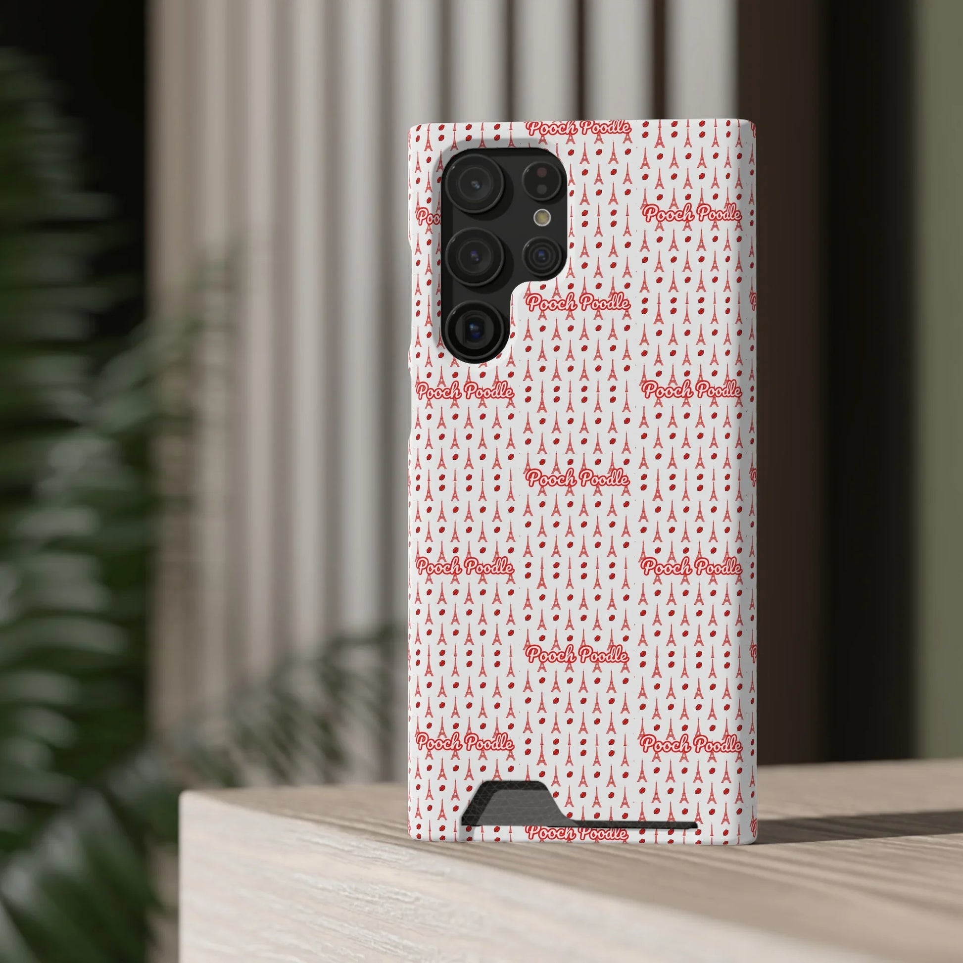 Cute Protective Phone Card Holder Case | Pooch Poodle