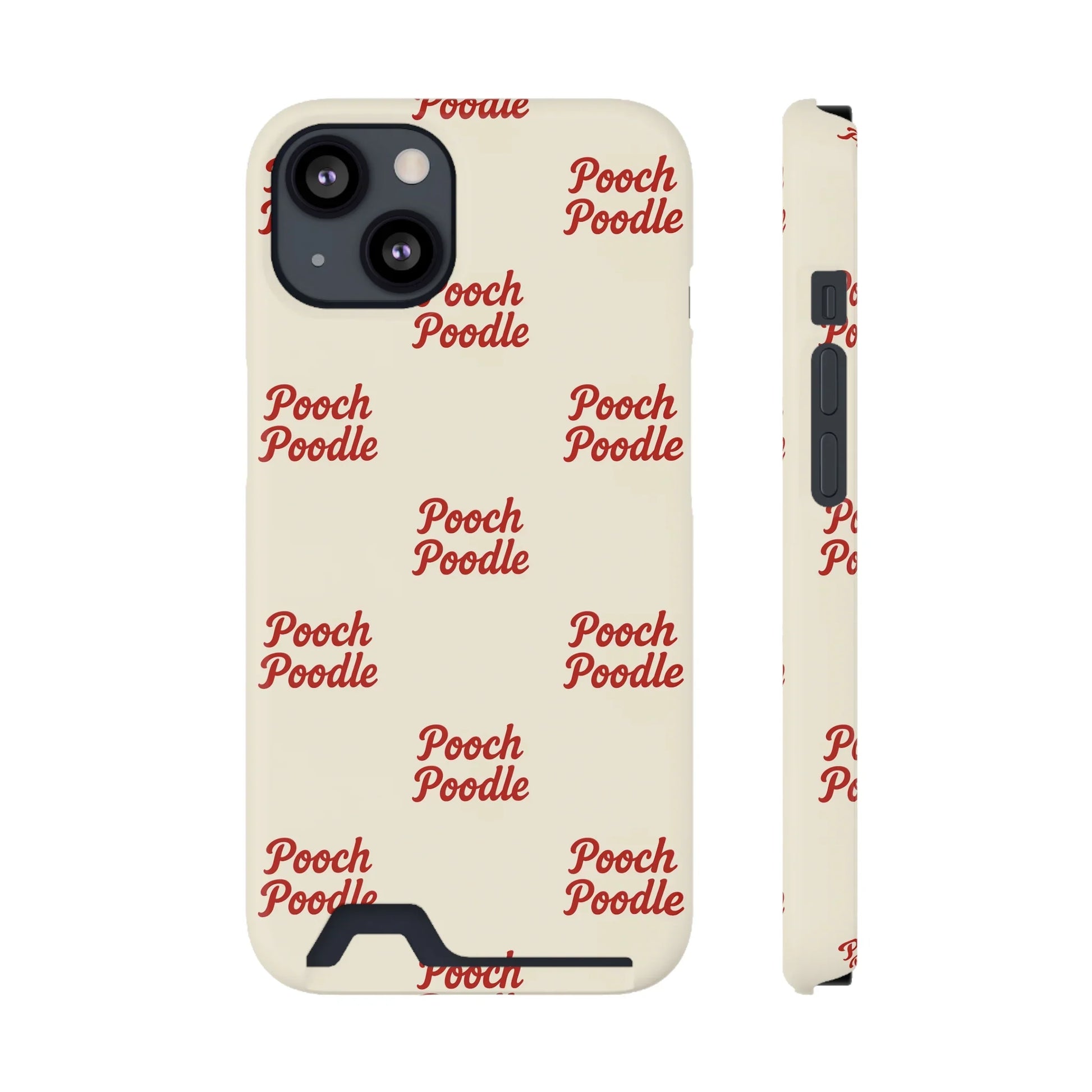 Cute Protective Phone Card Holder Case | Pooch Poodle