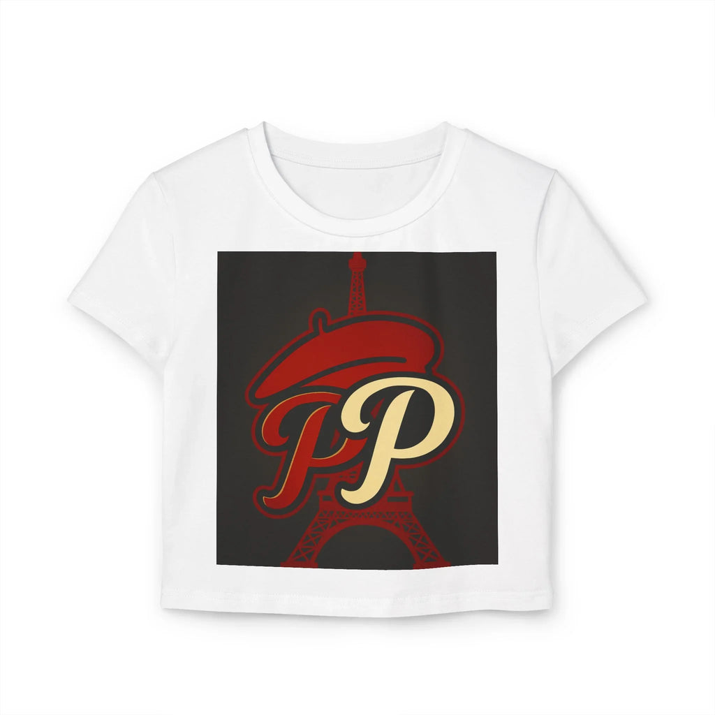 Cute Parisian Inspired Women's Baby Tee,