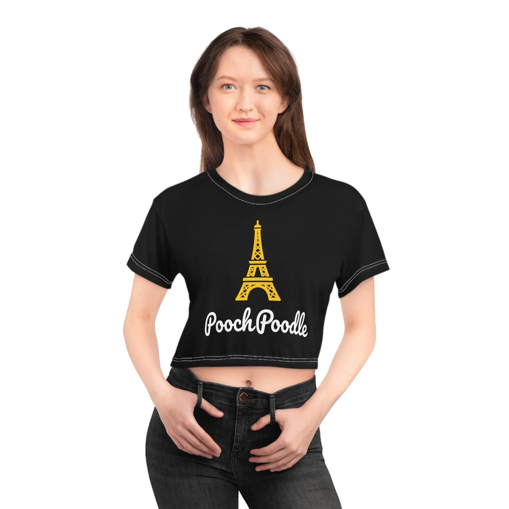 Eiffel Tower Crop T Shirt | Pooch Poodle
