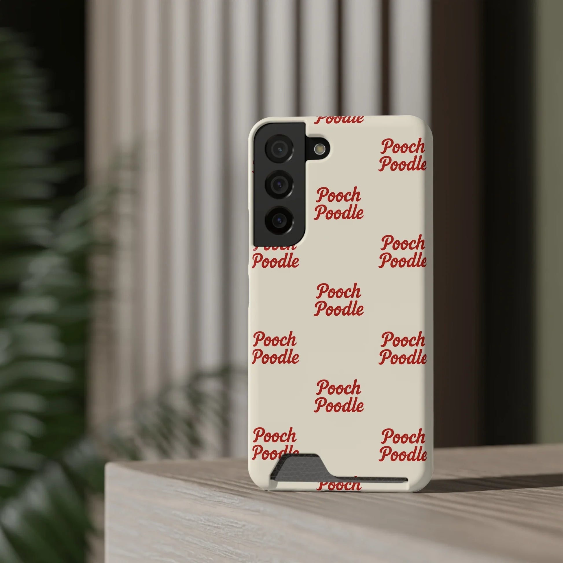 Cute Protective Phone Card Holder Case | Pooch Poodle