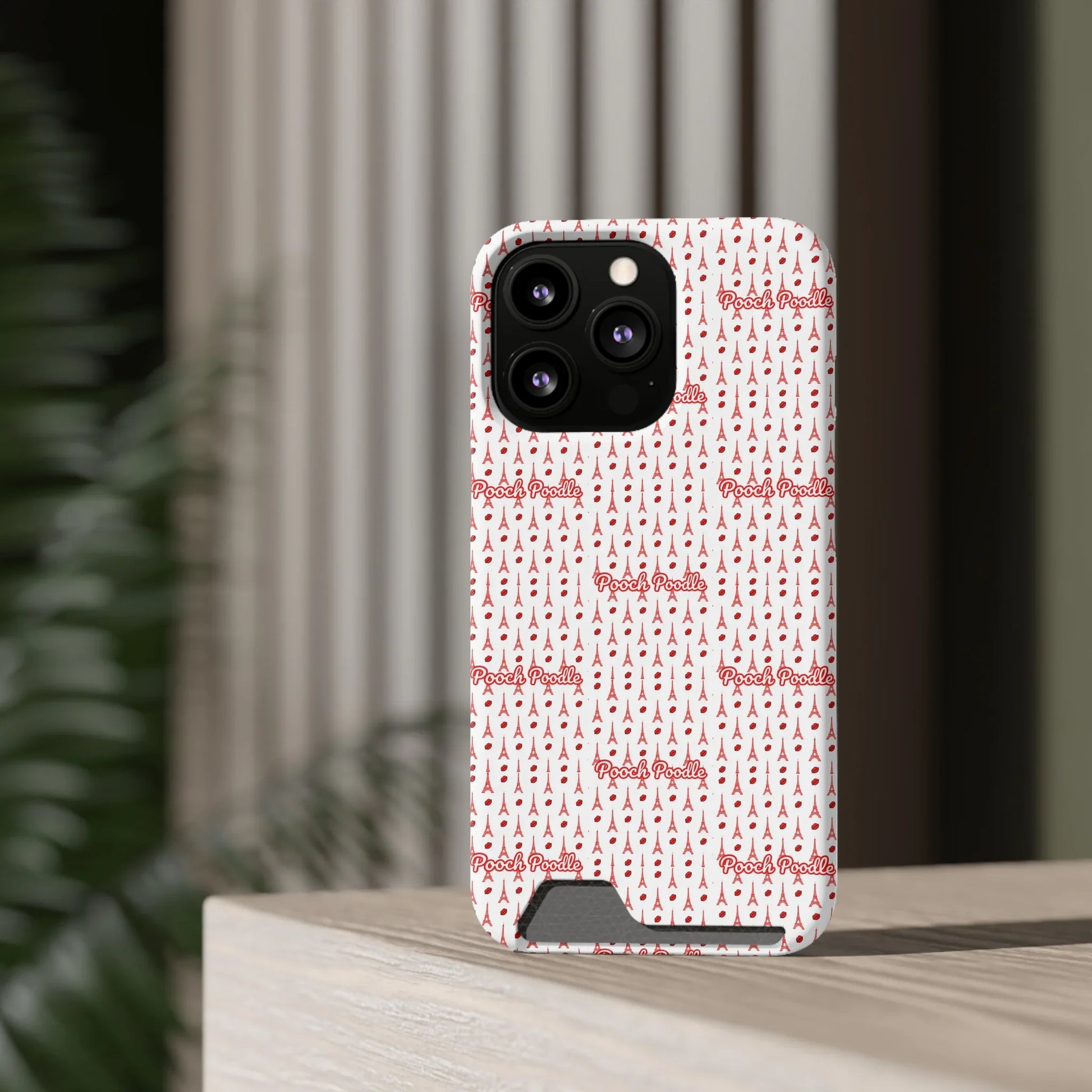 Cute Protective Phone Card Holder Case | Pooch Poodle