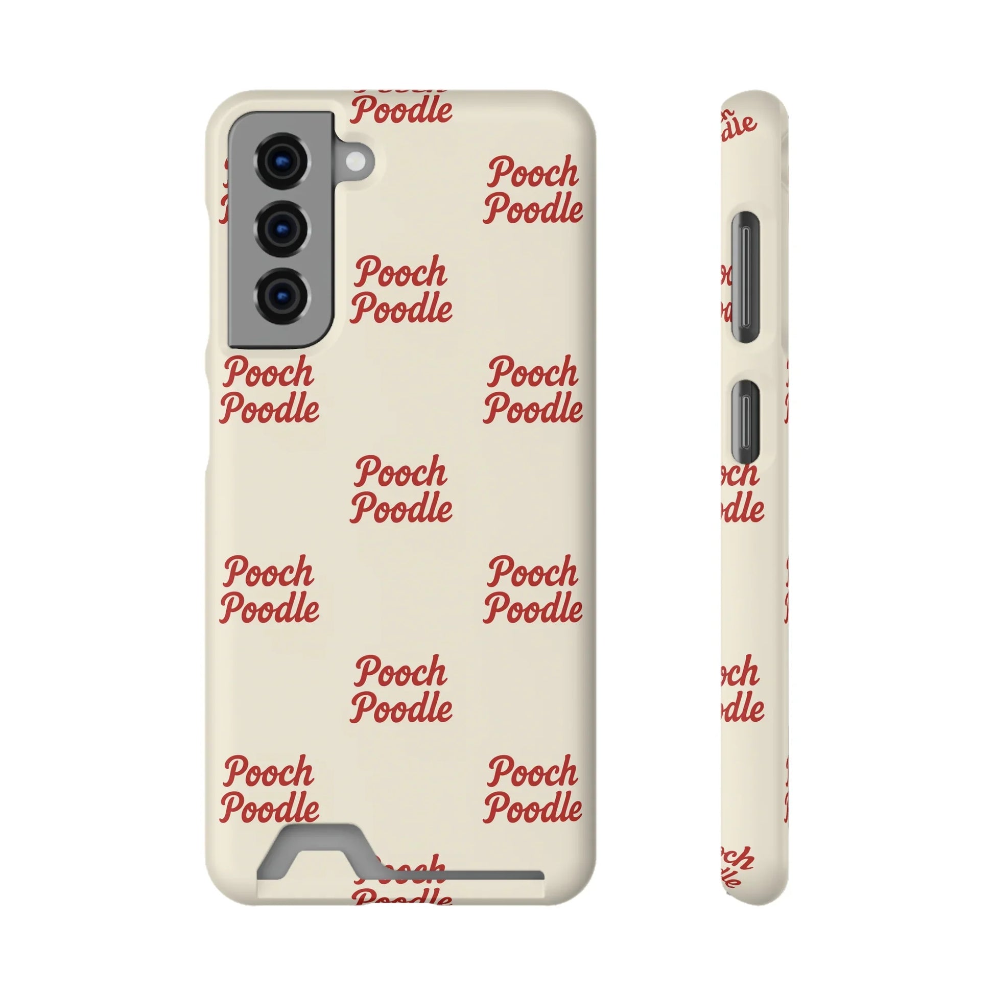 Cute Protective Phone Card Holder Case | Pooch Poodle