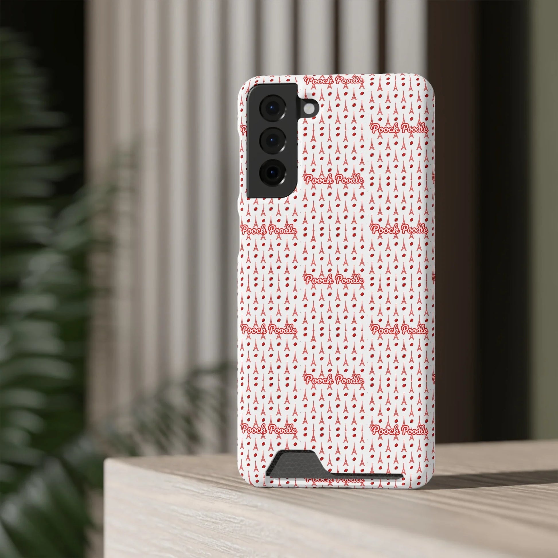 Cute Protective Phone Card Holder Case | Pooch Poodle