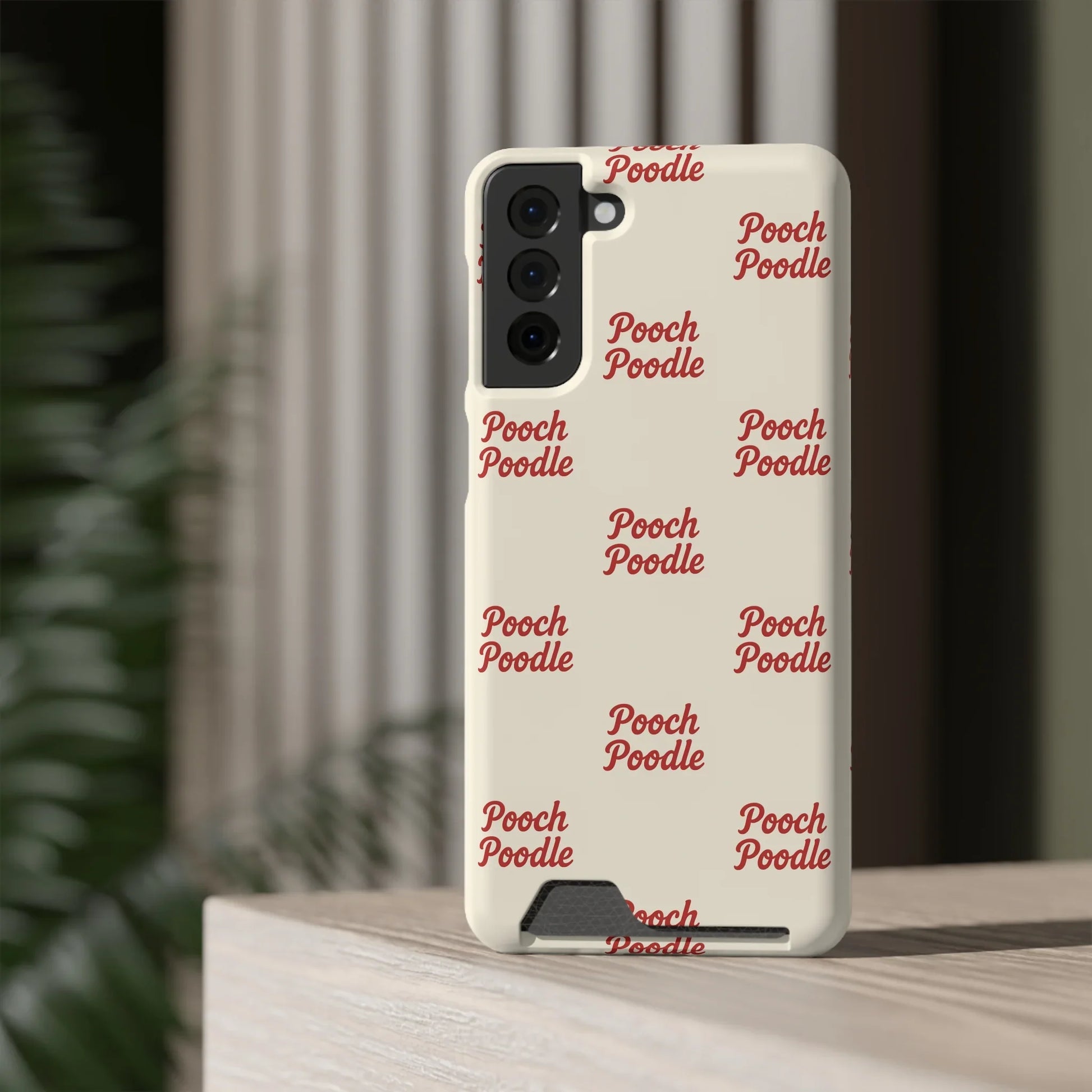 Cute Protective Phone Card Holder Case | Pooch Poodle