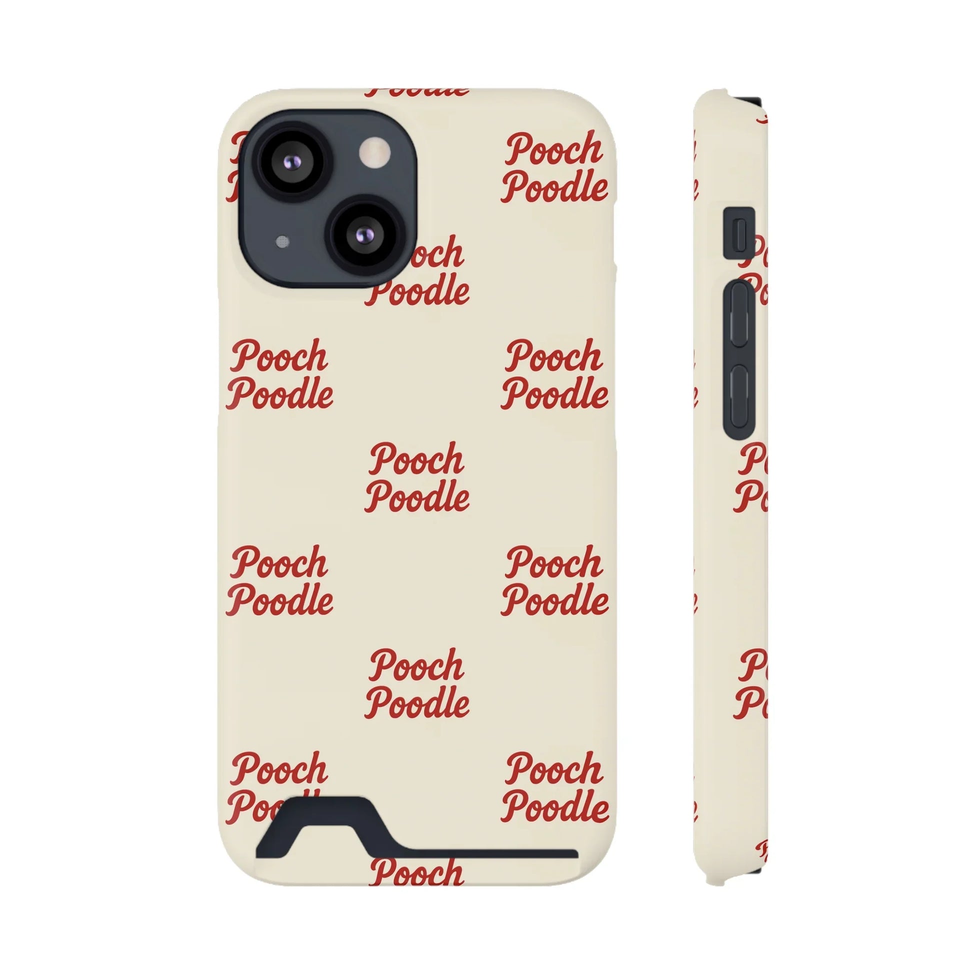Cute Protective Phone Card Holder Case | Pooch Poodle