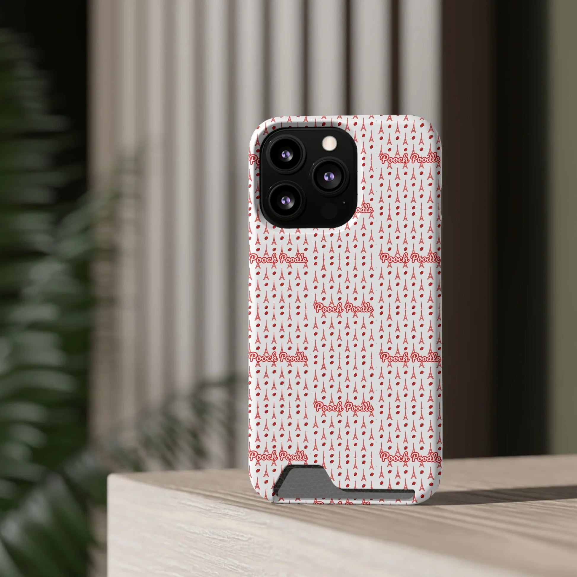 Cute Protective Phone Card Holder Case | Pooch Poodle