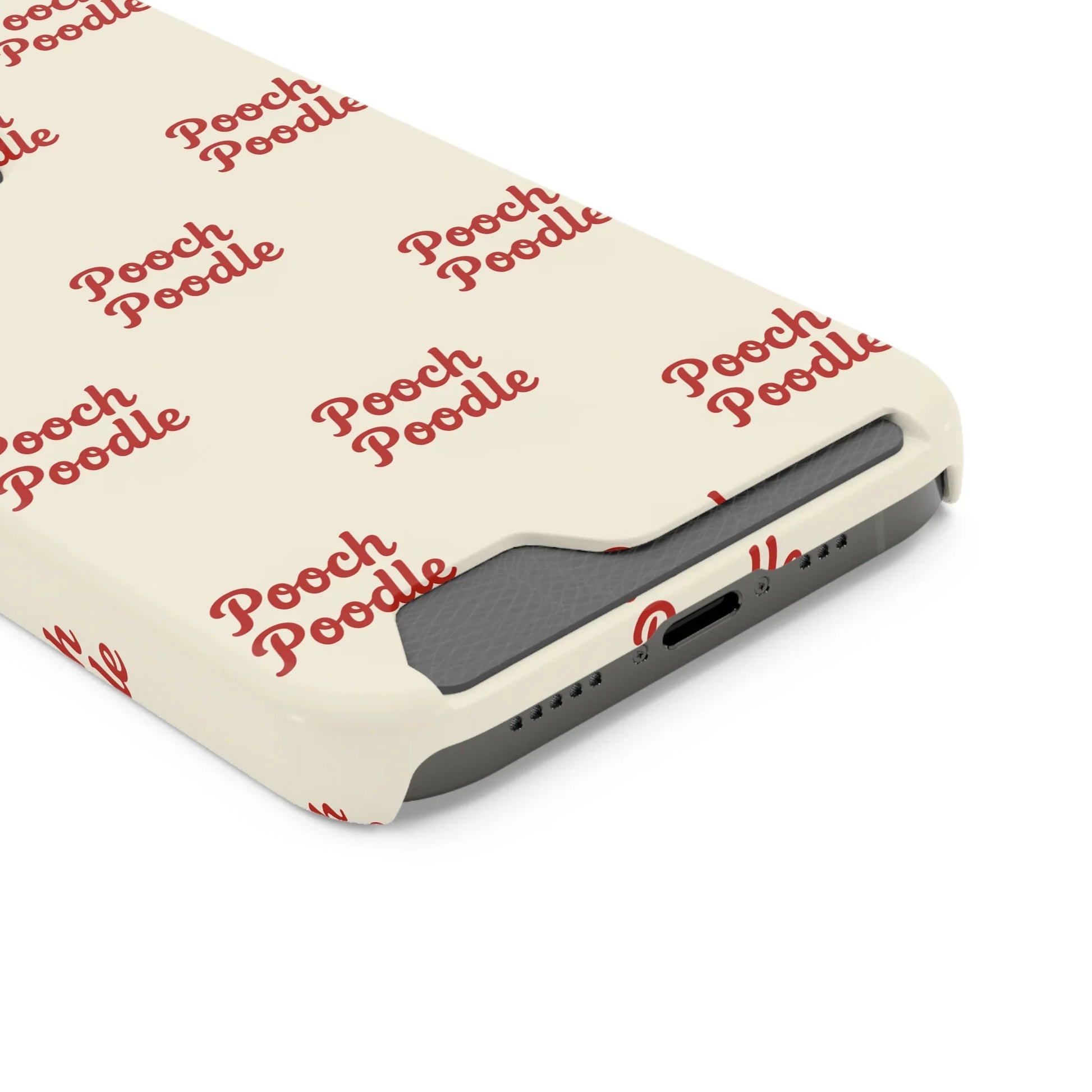 Cute Protective Phone Card Holder Case | Pooch Poodle