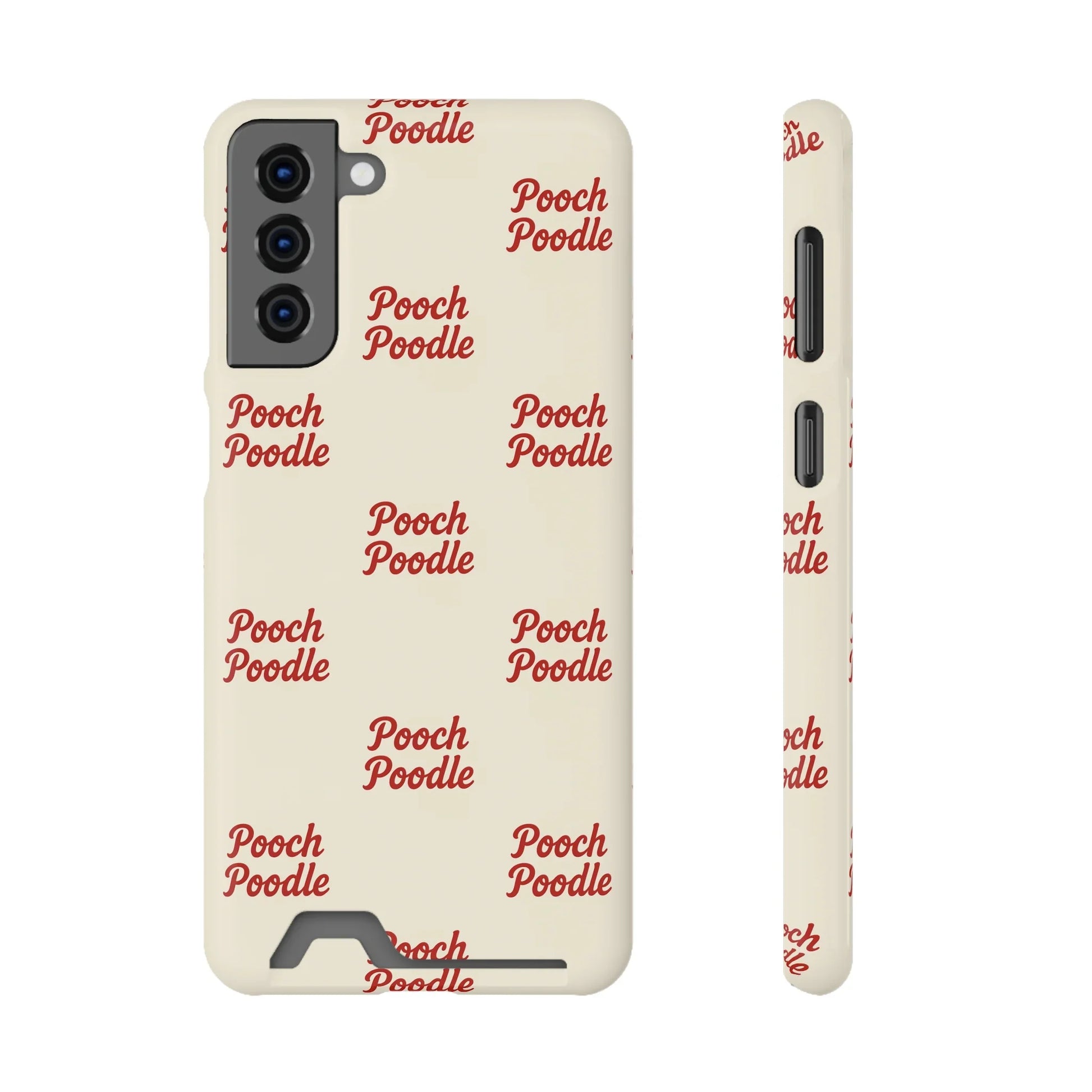 Cute Protective Phone Card Holder Case | Pooch Poodle