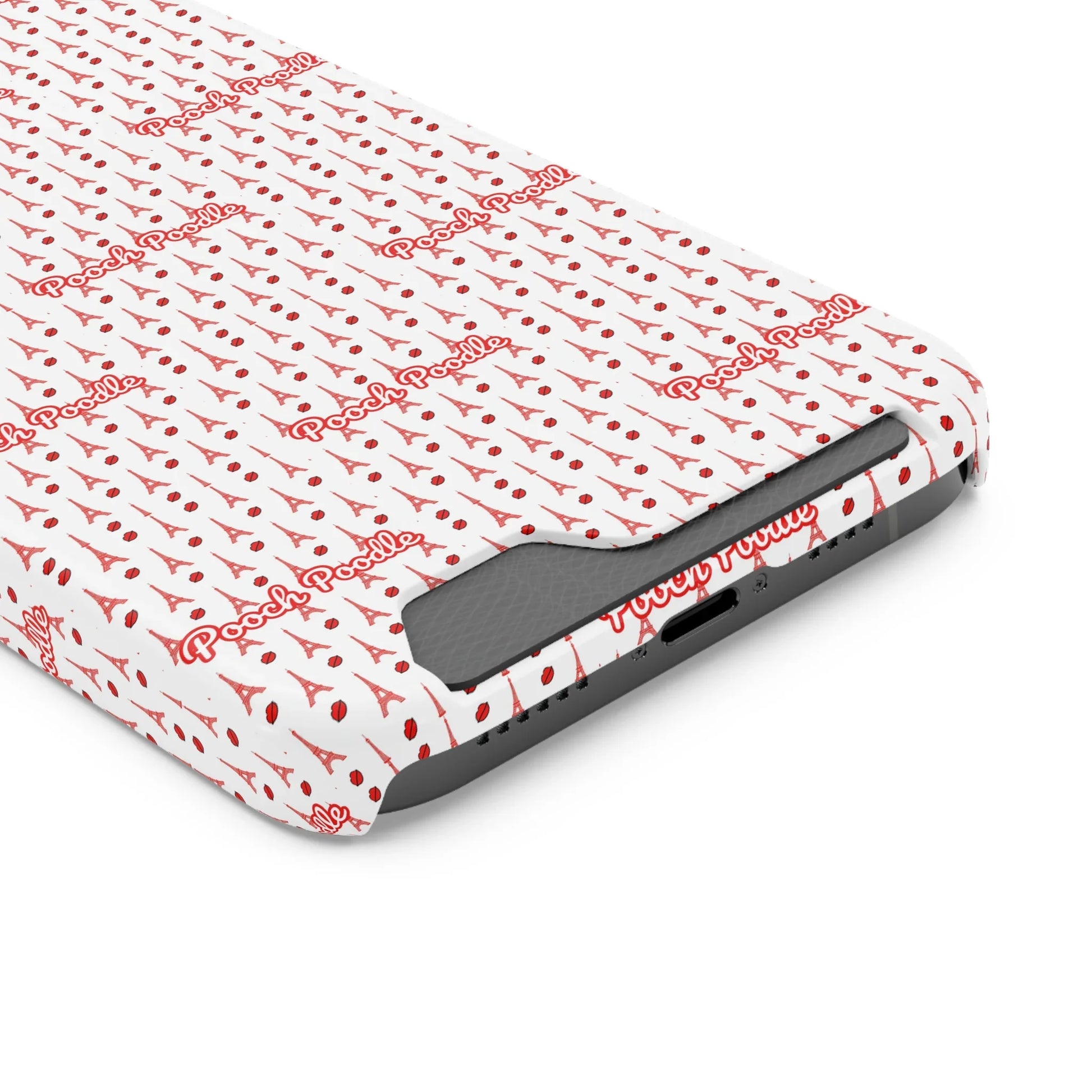 Cute Protective Phone Card Holder Case | Pooch Poodle