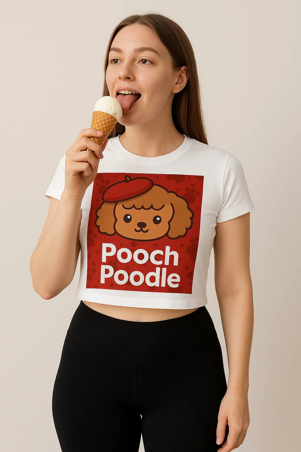Cute Mascot Baby Tee | Pooch Poodle