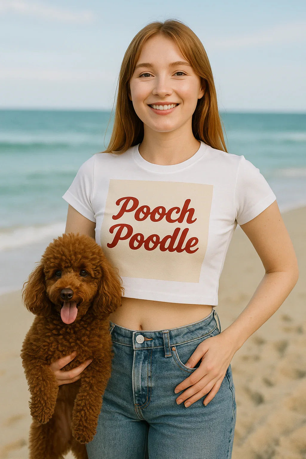 Cute Graphic Baby Tee | Pooch Poodle