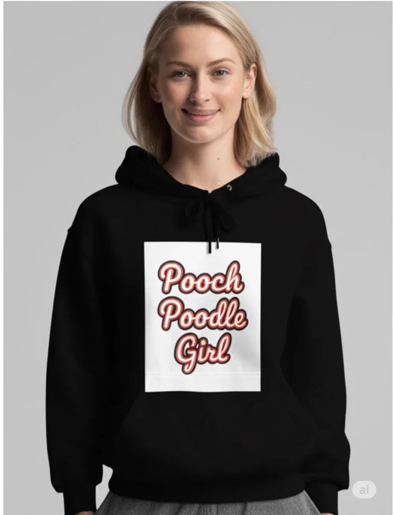 Pooch Poodle Girl Sweatshirt| Pooch Poodle