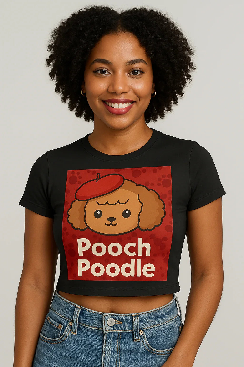 Cute Mascot Baby Tee | Pooch Poodle