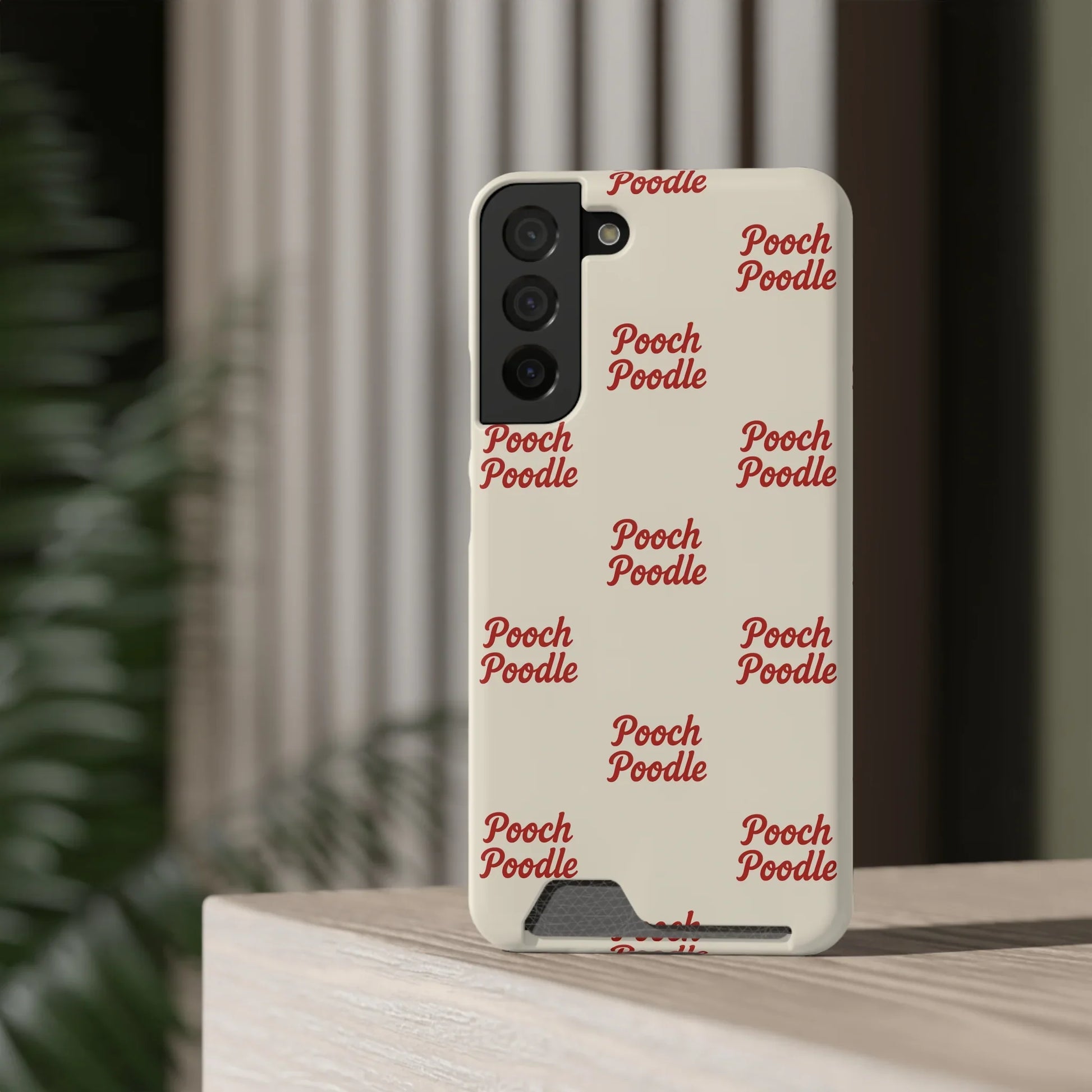 Cute Protective Phone Card Holder Case | Pooch Poodle