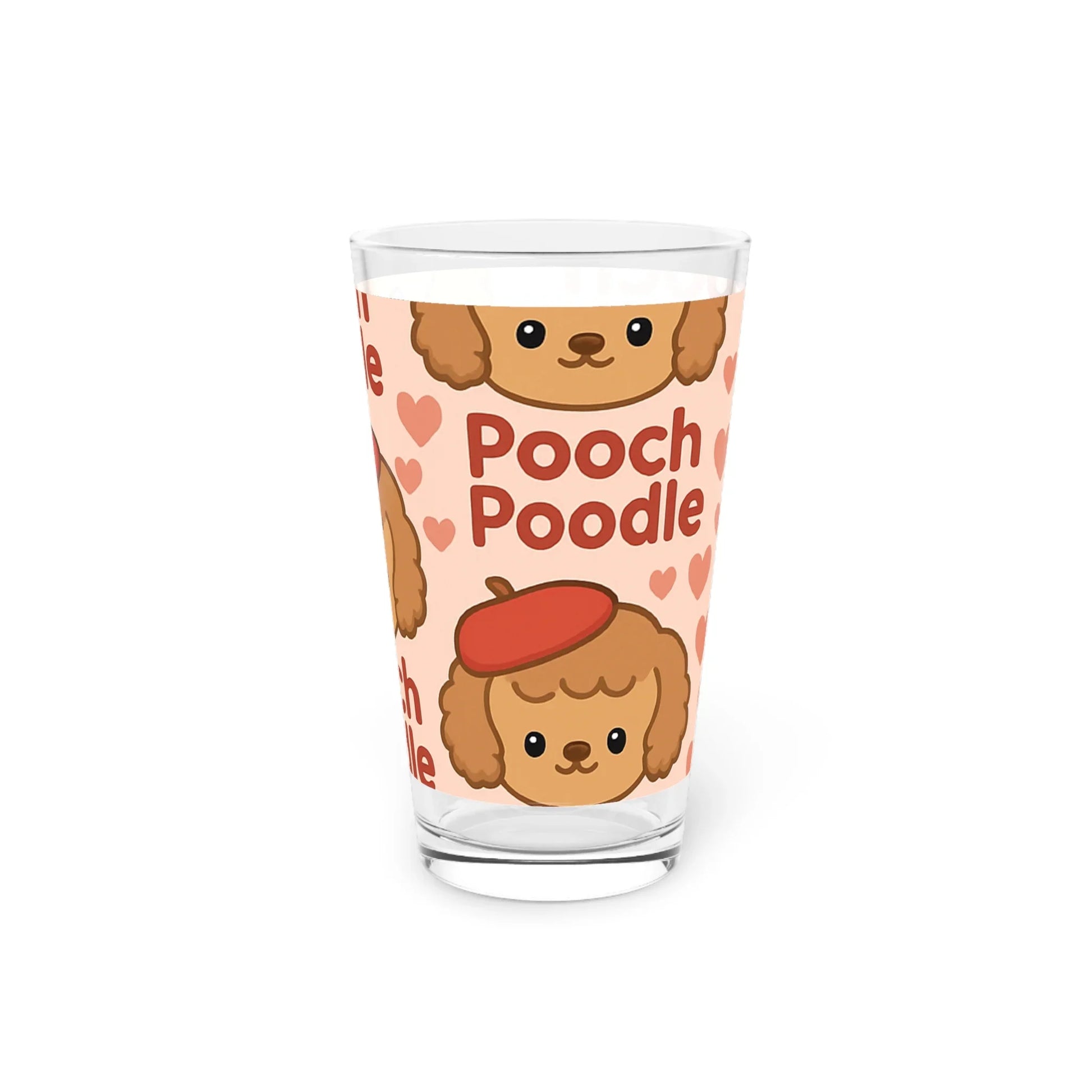 Pint Glass 16oz | Pooch Poodle