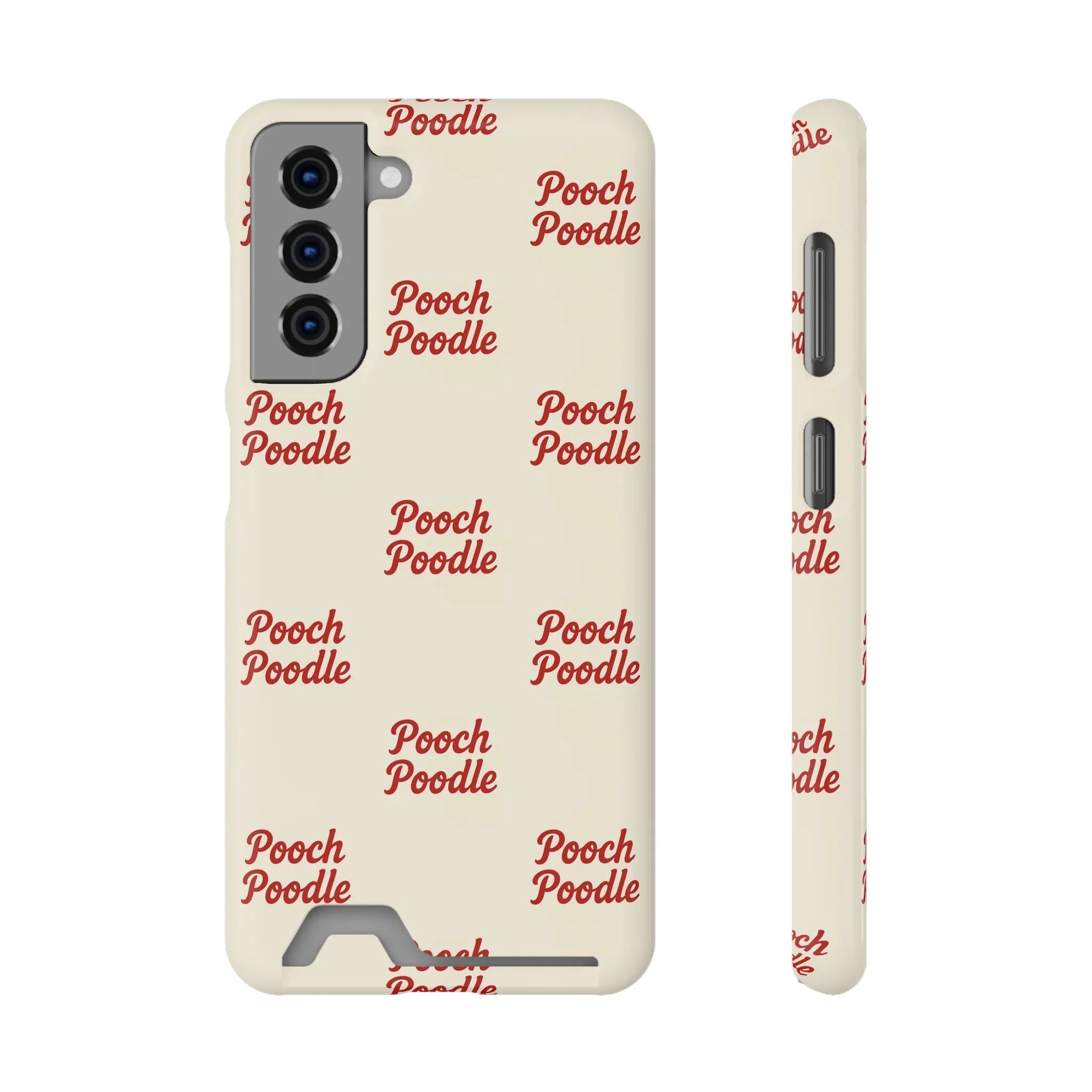 Cute Protective Phone Card Holder Case | Pooch Poodle