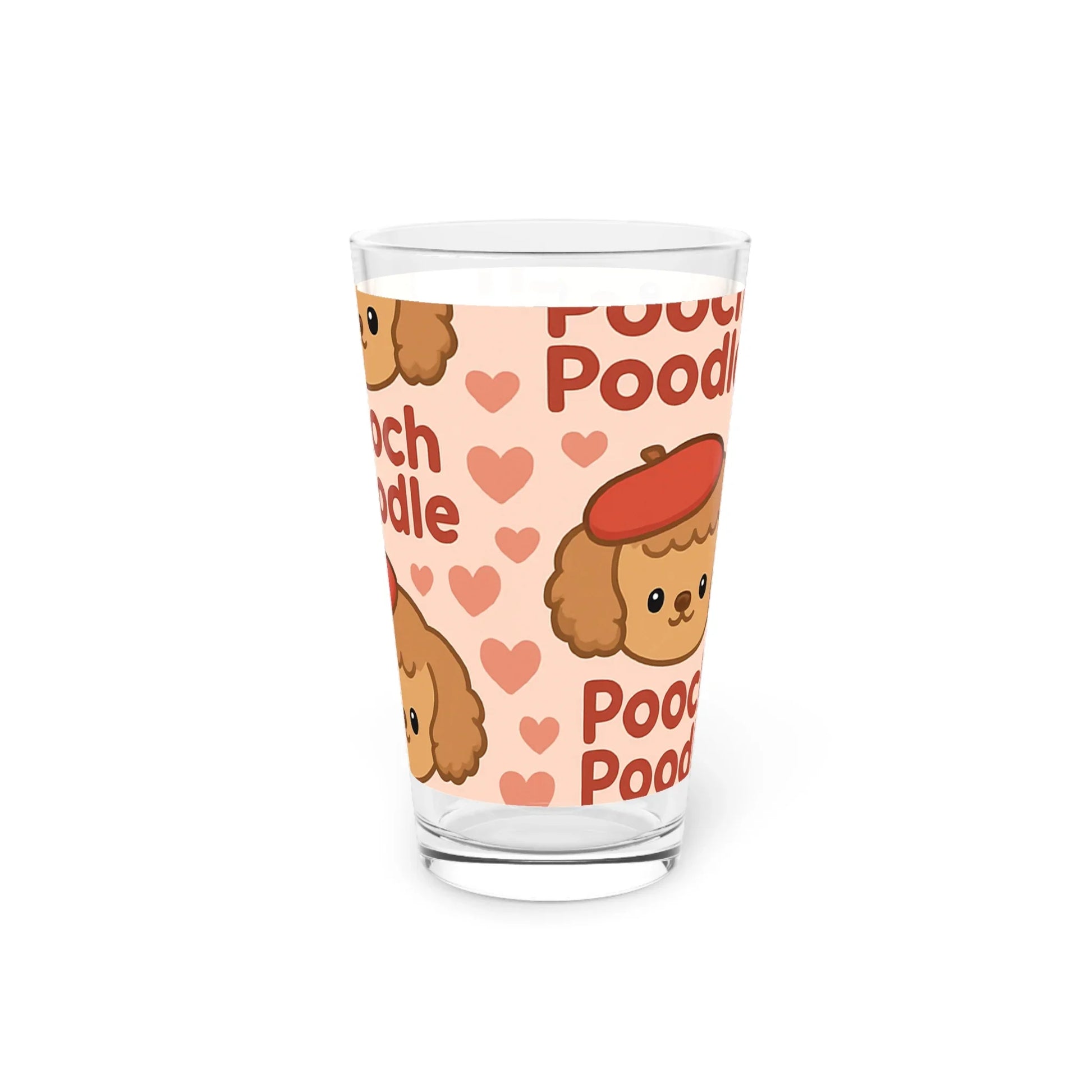 Pint Glass 16oz | Pooch Poodle