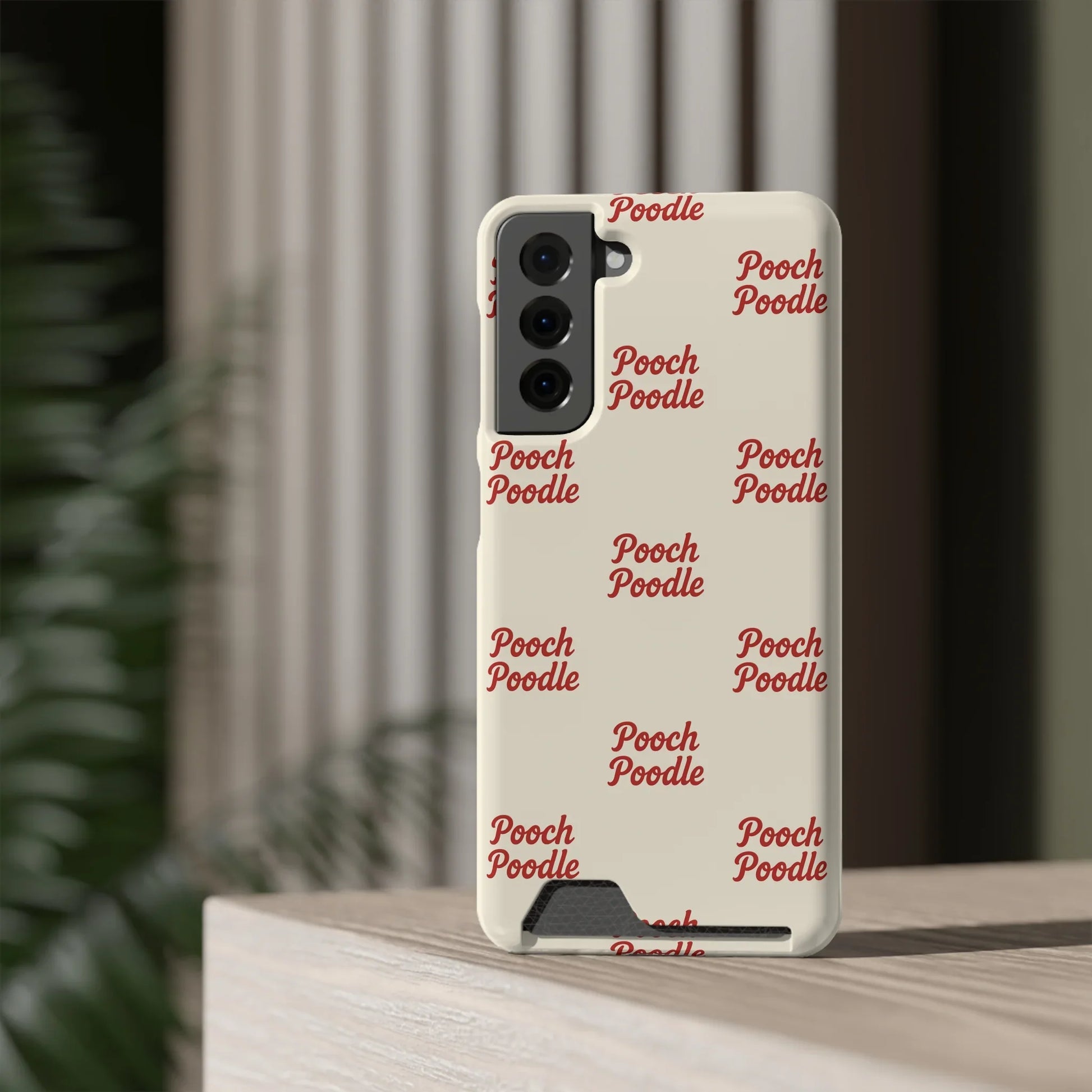 Cute Protective Phone Card Holder Case | Pooch Poodle