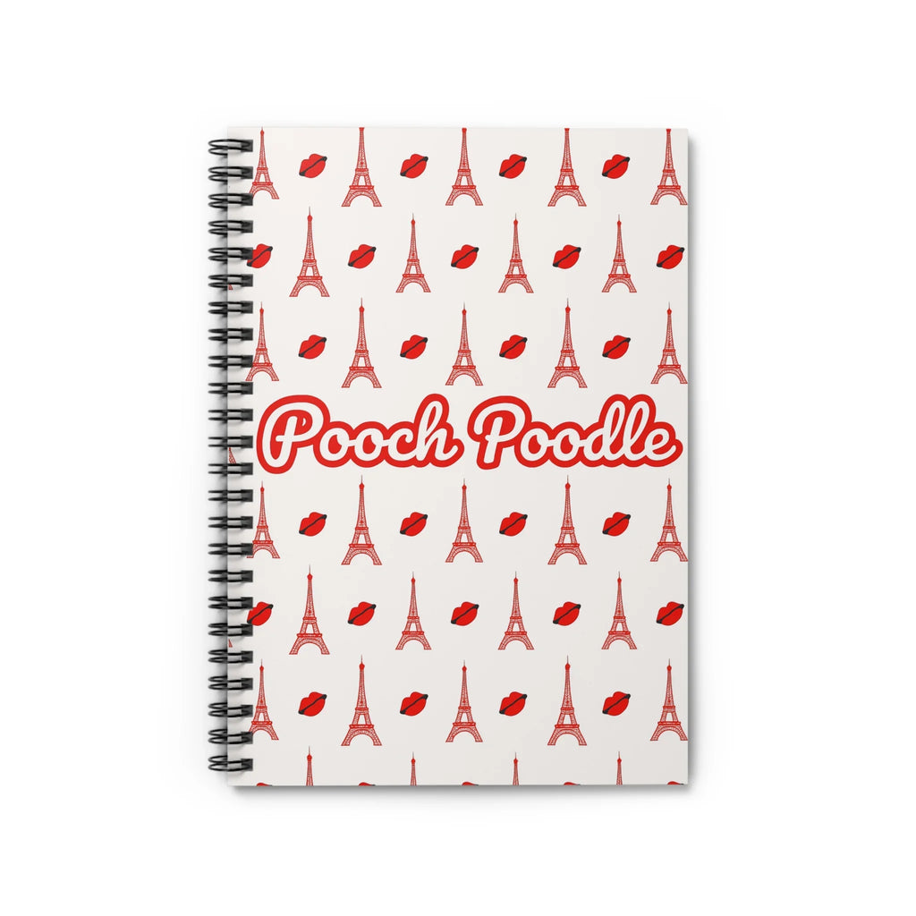 Pooch Poodle Paris Spiral Notebook | Pooch Poodle