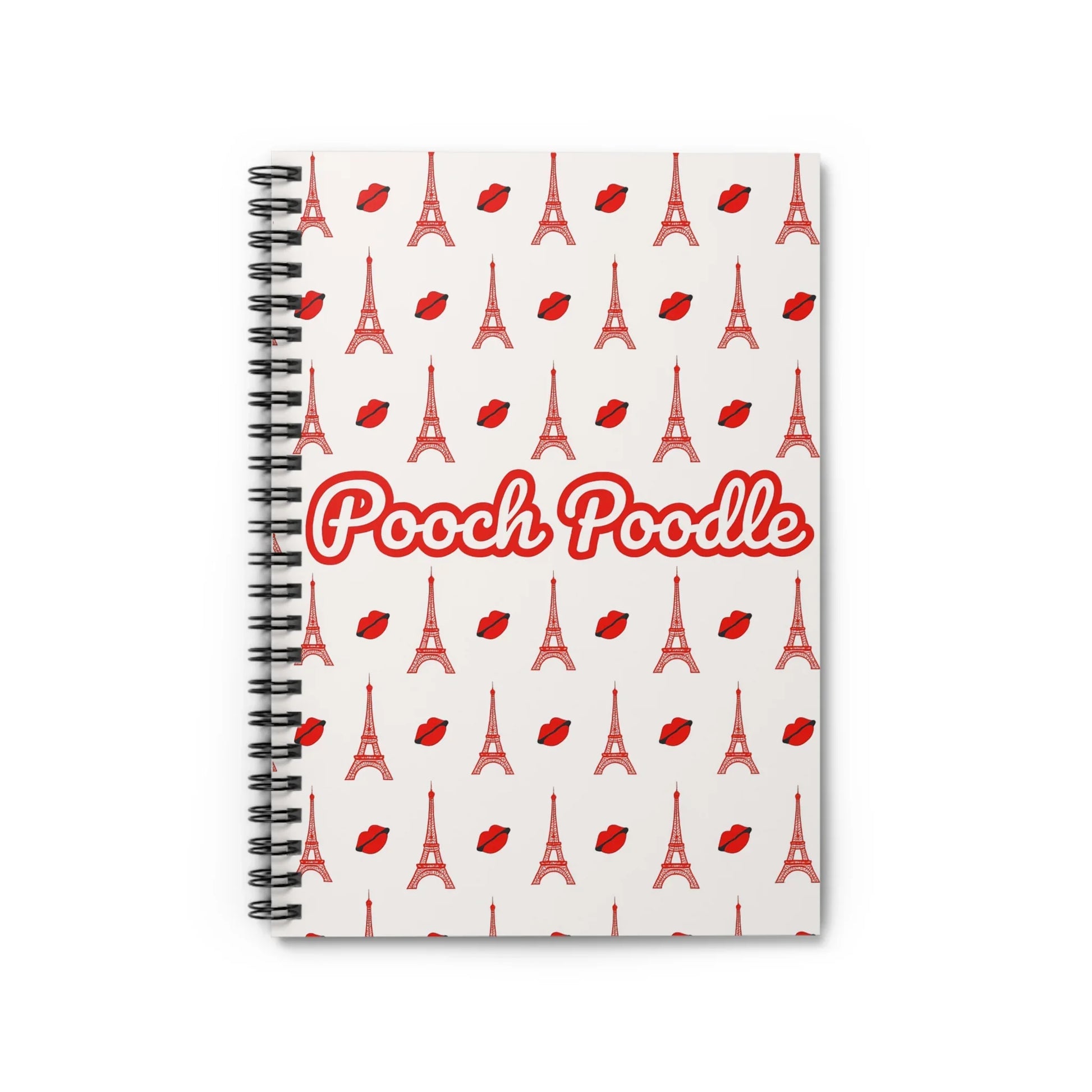 Pooch Poodle Paris Spiral Notebook | Pooch Poodle