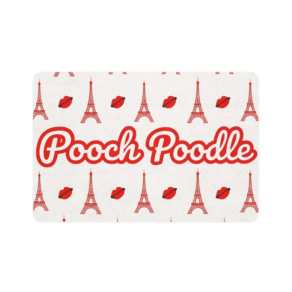 Cute Parisian Food Mat | Pooch Poodle