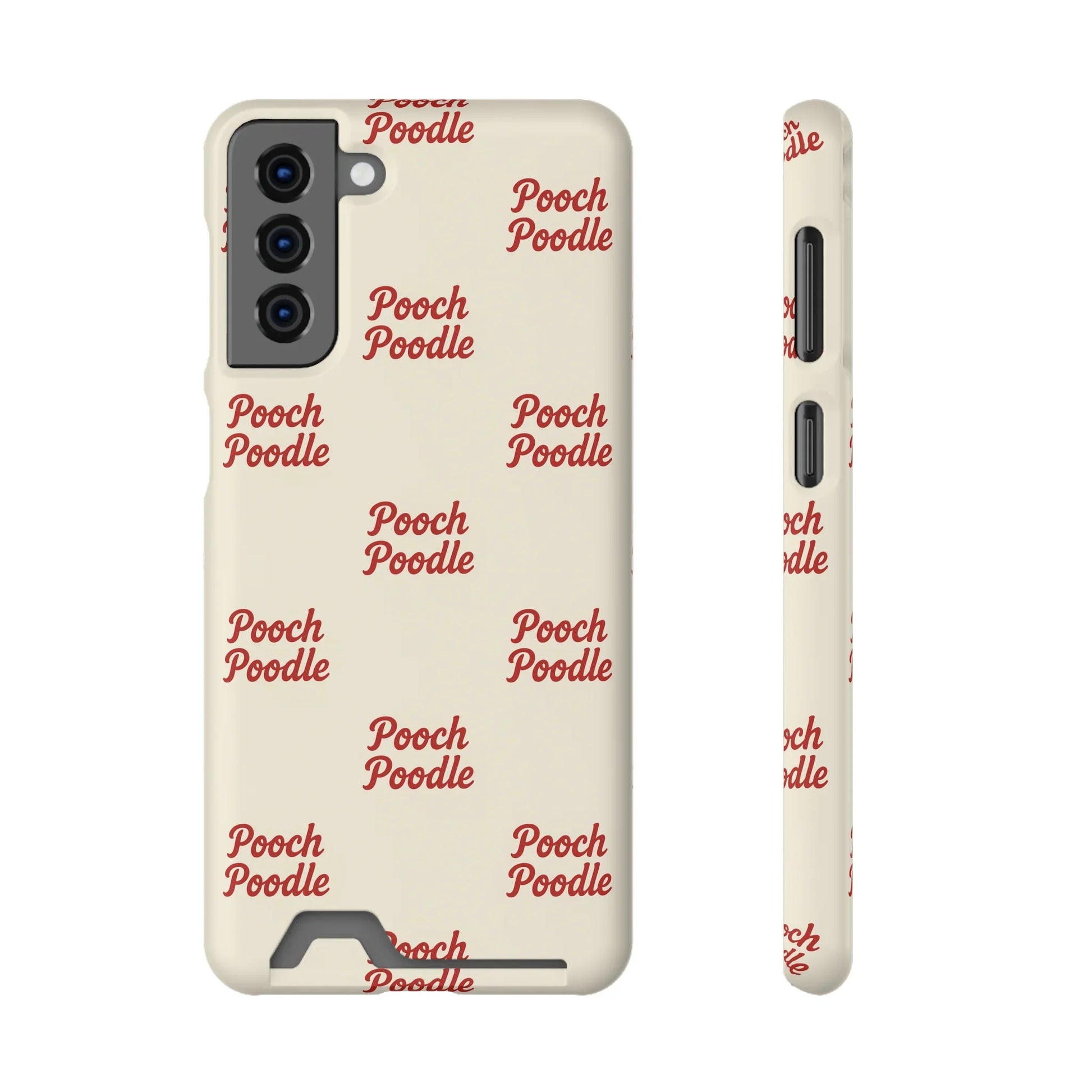 Cute Protective Phone Card Holder Case | Pooch Poodle