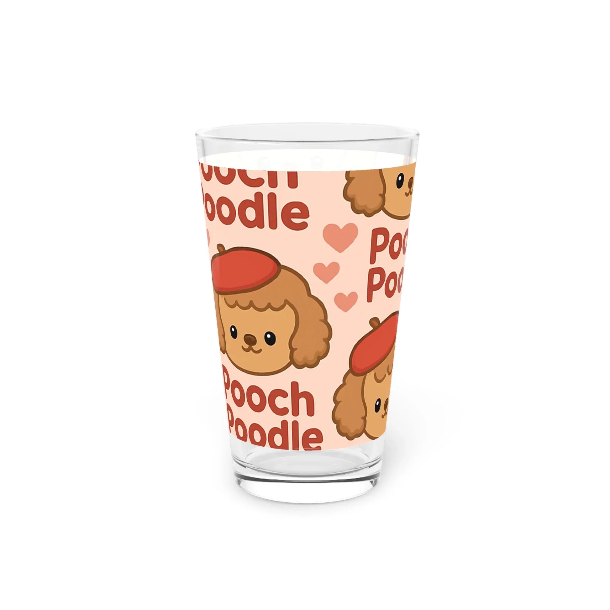 Pint Glass 16oz | Pooch Poodle