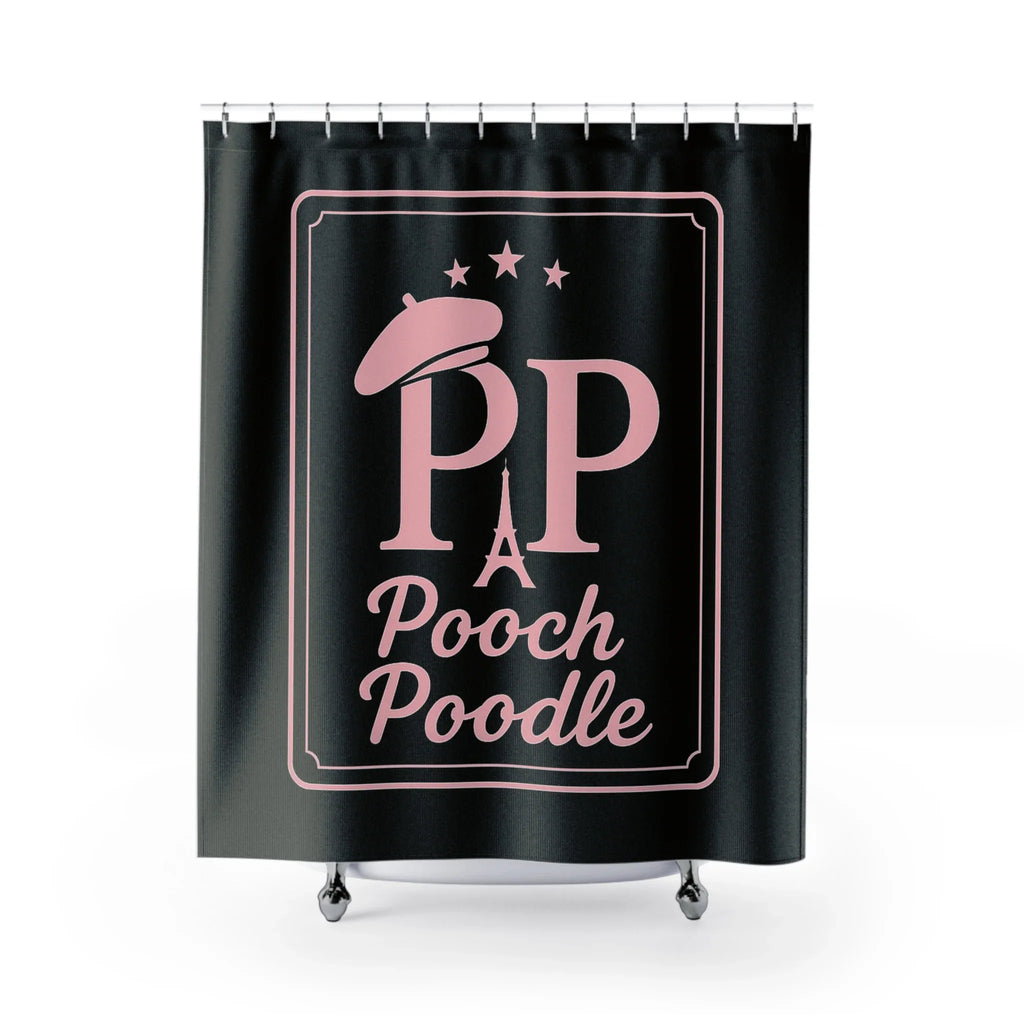 Cute Poodle Shower Curtain | Pooch Poodle