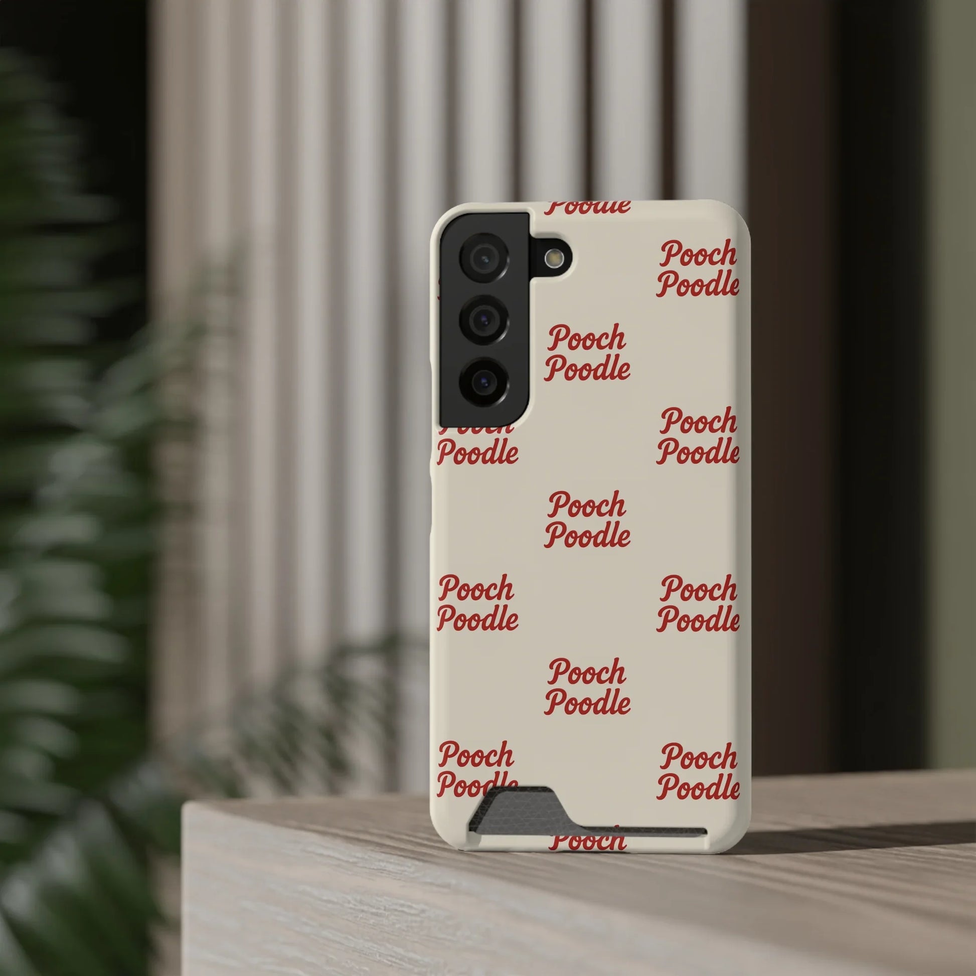 Cute Protective Phone Card Holder Case | Pooch Poodle