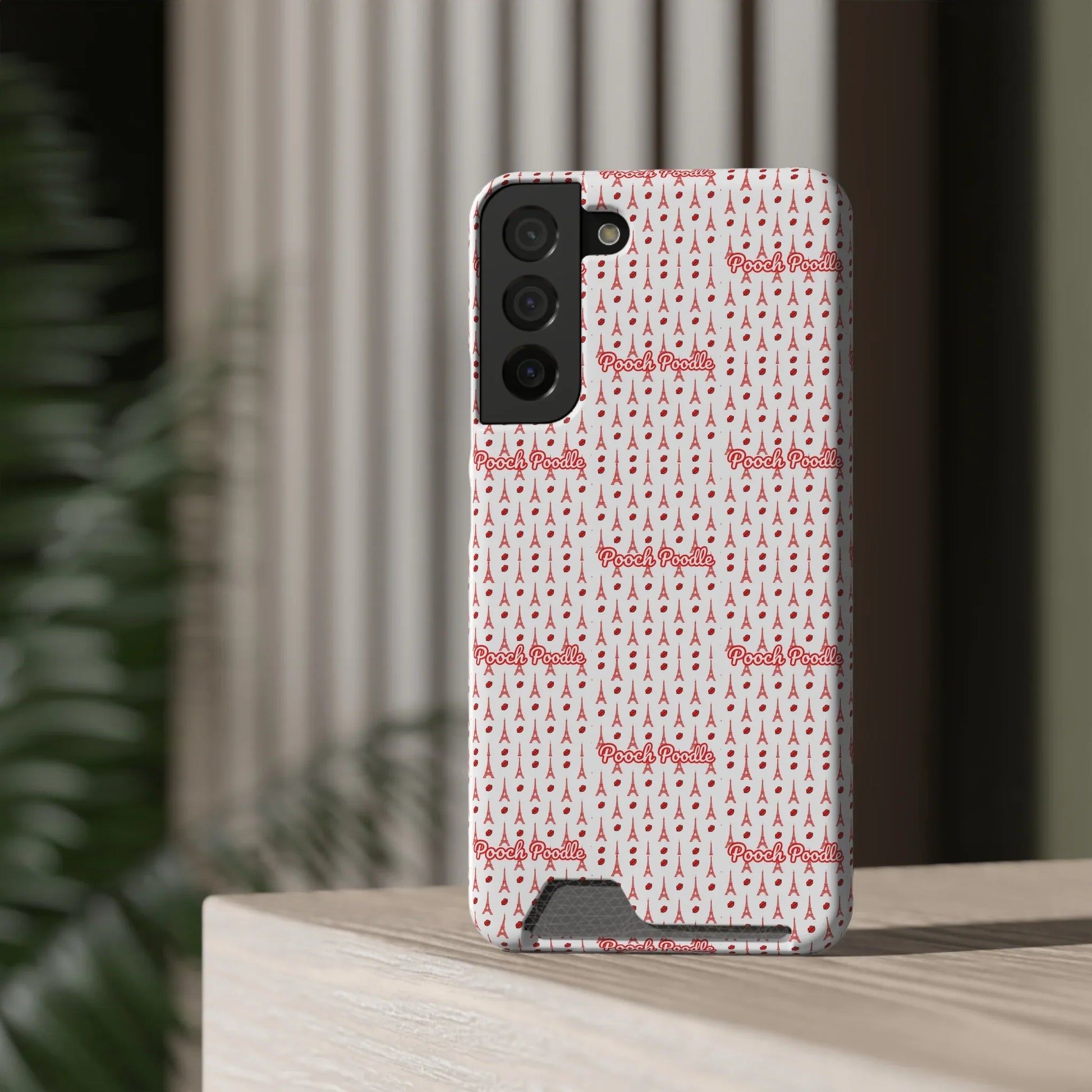 Cute Protective Phone Card Holder Case | Pooch Poodle